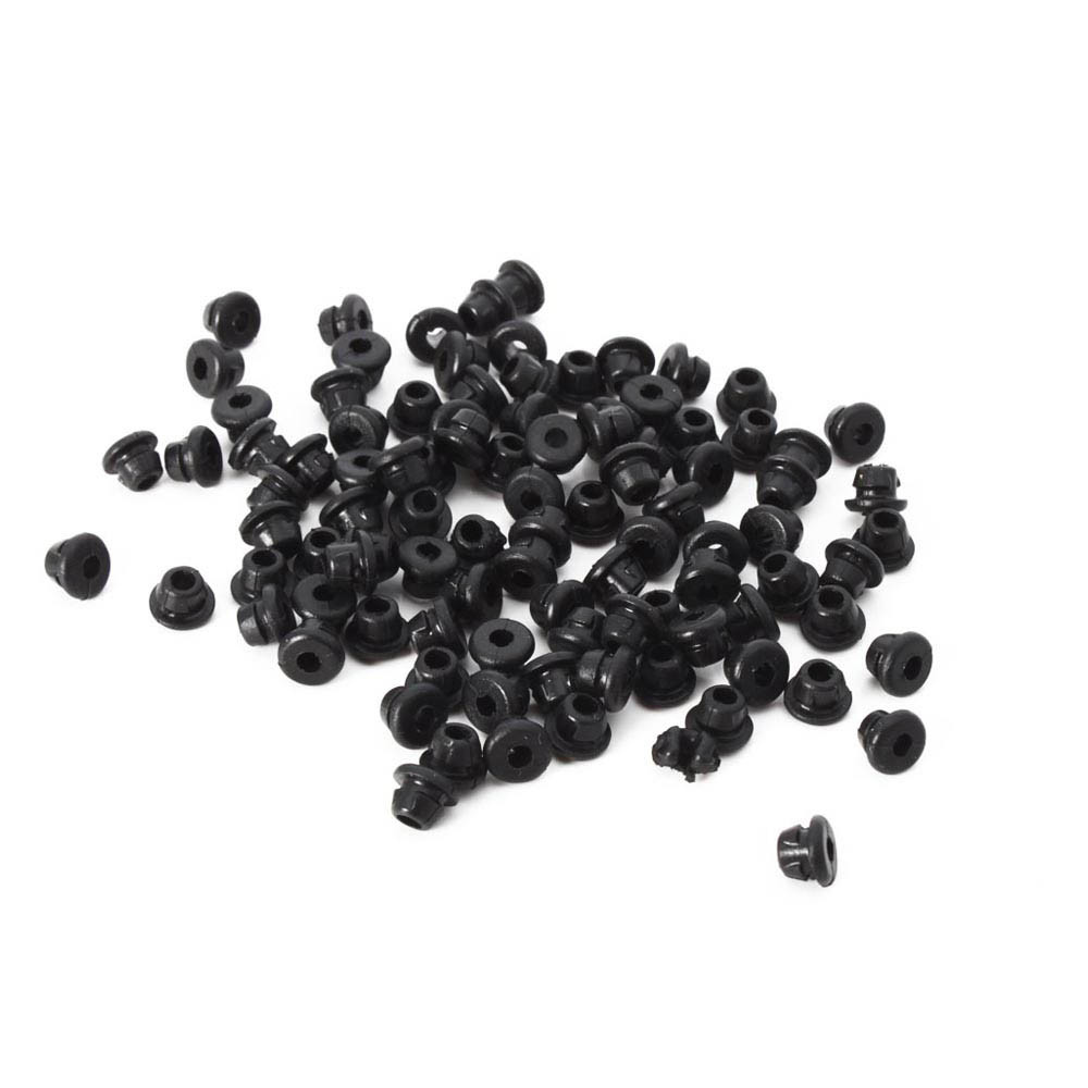 100 Armature Bar Nipples Tattoo Rubber Grommet Step Bushings Machine Gun