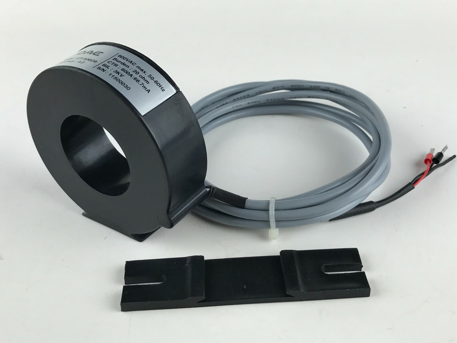 DAE CT-600D9 Solid core CT, 600A (600A:66.7mA), 1.38 Inch inner dia.