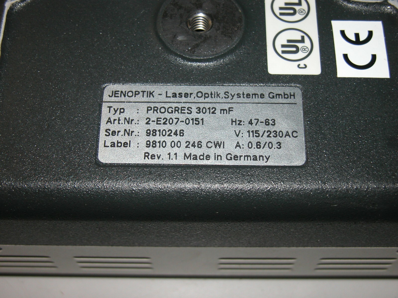 Jenoptik Progres 3012 mF No Cables