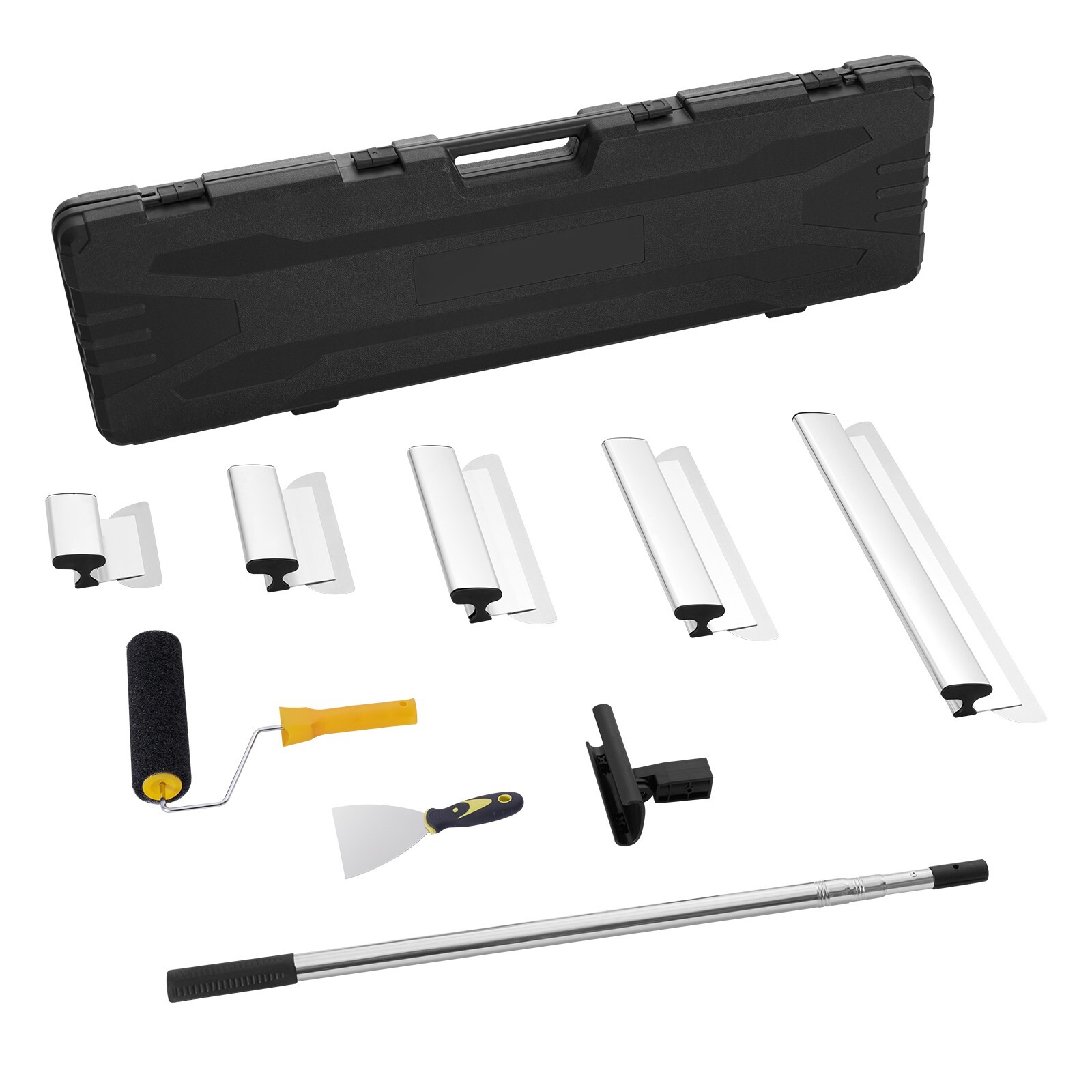 Uimoso Drywall Skimming Blade Set Knife Combo 7/10/14/16/24in & 34-81.6in Handle