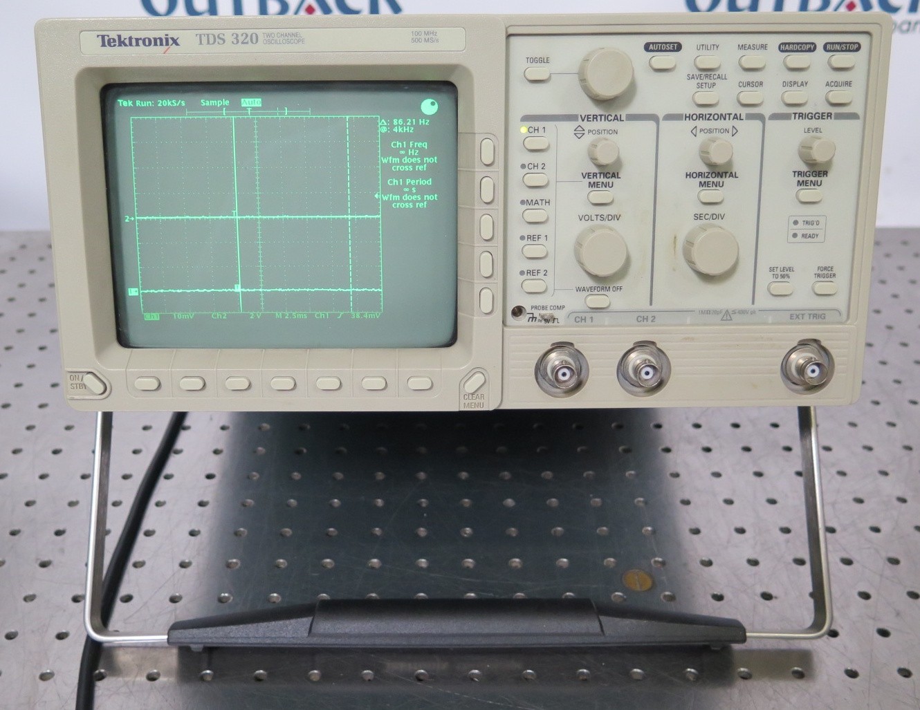 R202881 Tektronix TDS 320 Two Channel Oscilloscope 100MHz 500MS/s