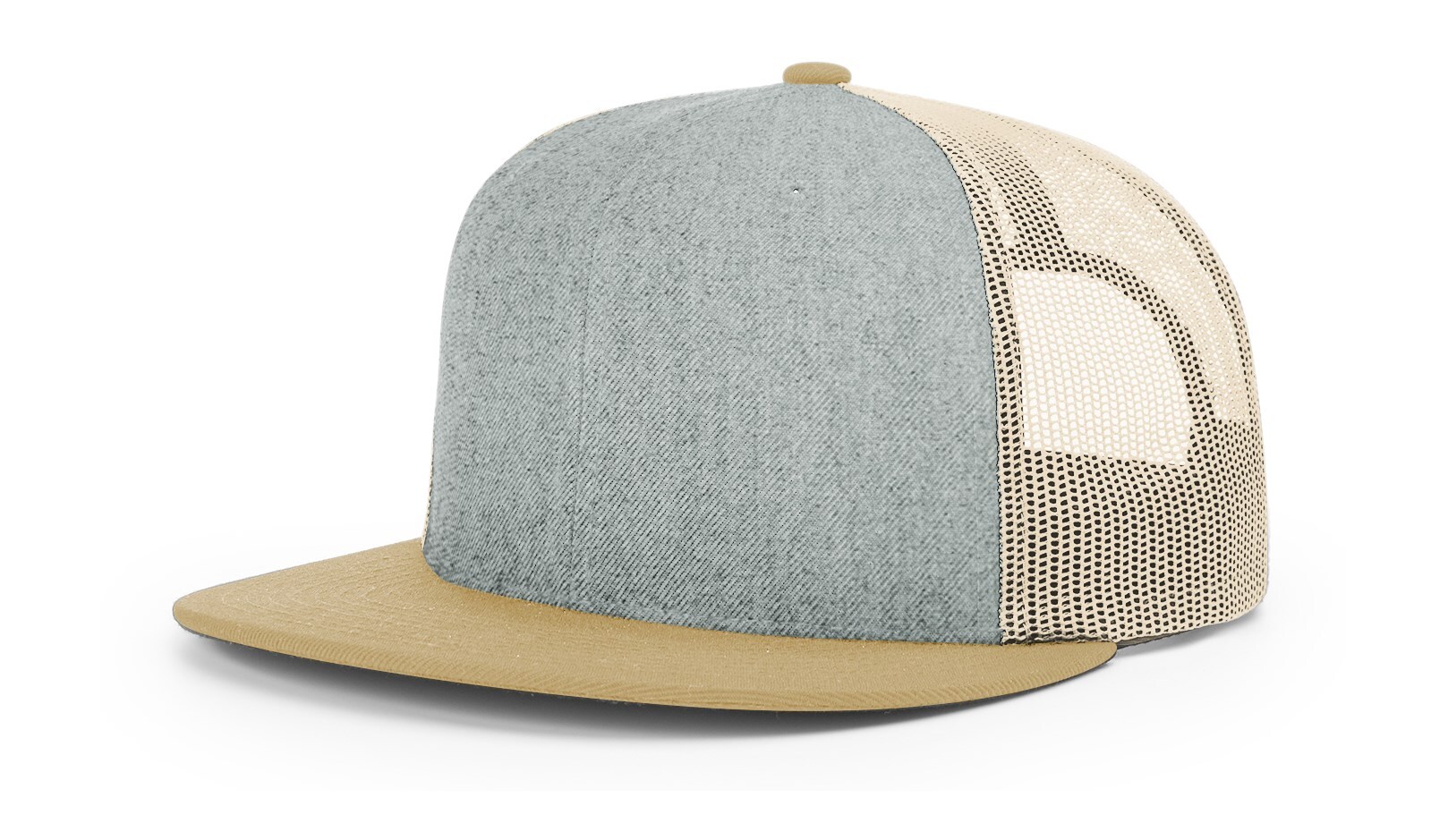 Richardson 511 Flatbill Trucker Cap Wool Blend Adjustable Snapback OSFM Hi-Pro