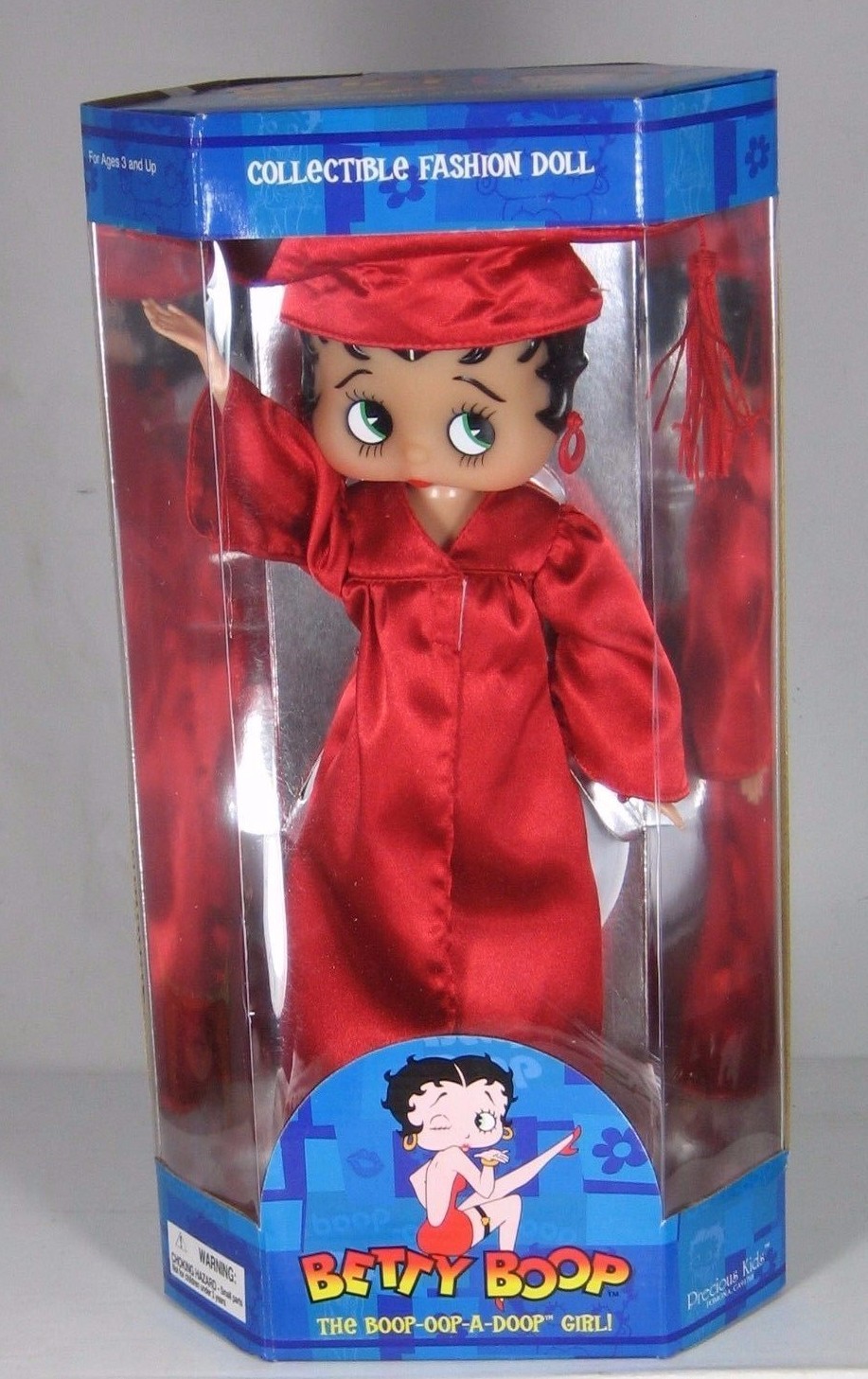Betty Boop College School Graduate Gown Doll 12"  Red High School College