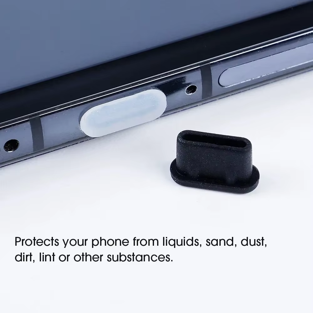 Dust Plug Type-C USB Charging Port Protector Silicone Cover For Smart 5pcs