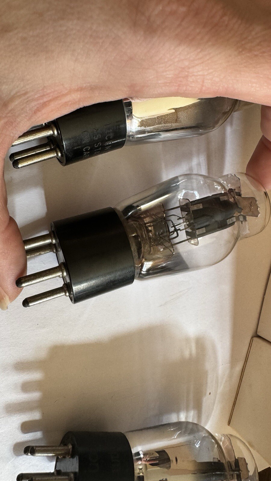 NOS MATCHED QUAD 56 ST GLOBES Engraved Bases Windmill Micas