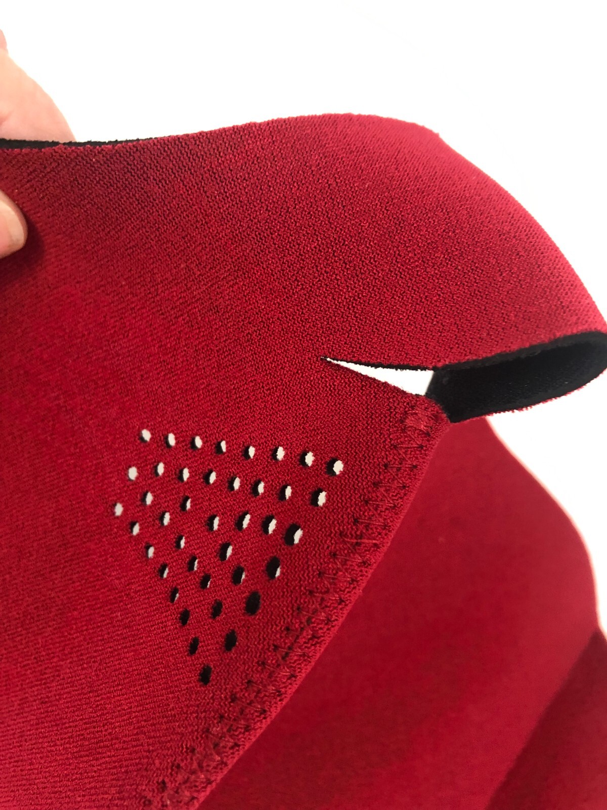 Unisex Red Half Face Mask Winter Outdoor Sports Highly Breathable Ski Mask