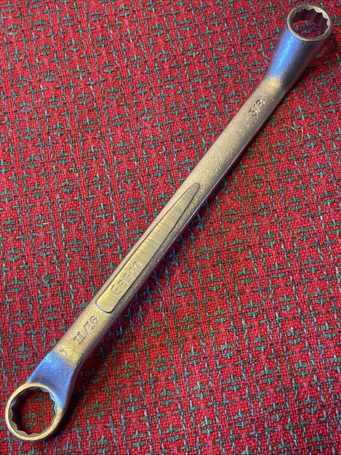 Vintage Easco Box End Wrench 11/16" X 5/8"  62622 USA 🇺🇸   NOS