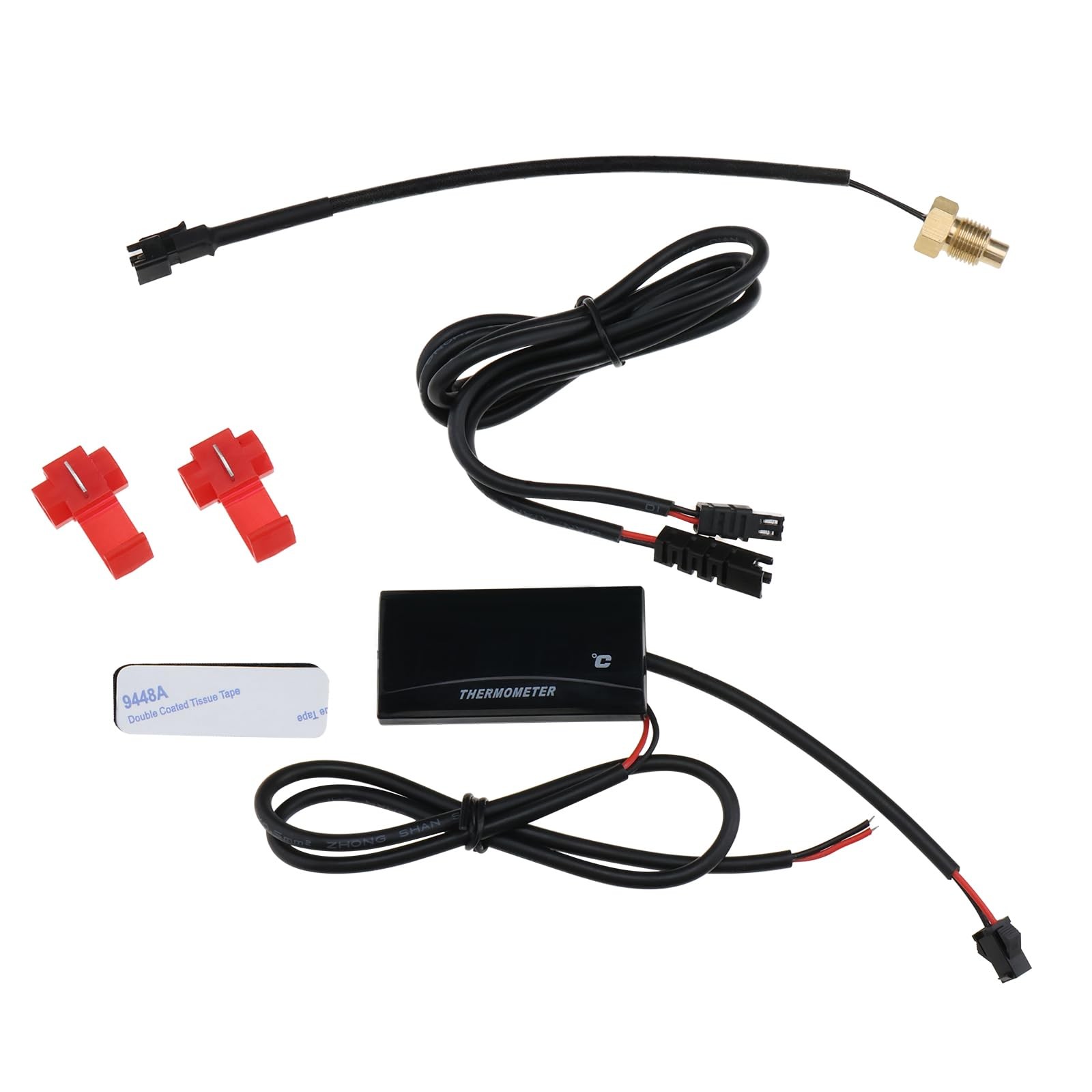 1 Set Motorcycle Water Temperature Digital Display Gauge Motorbike Digitalther...