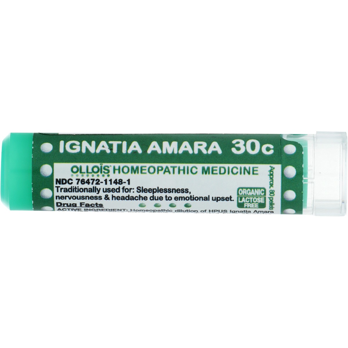 Ollois Ignatia Amara 30C Homeopathic Medicine 80 Pallets