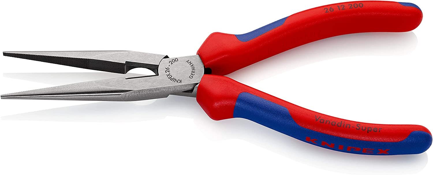 Long Nose Tools Pliers with Cutter, Multi-Component (2612200), Multi-Colour, 8"