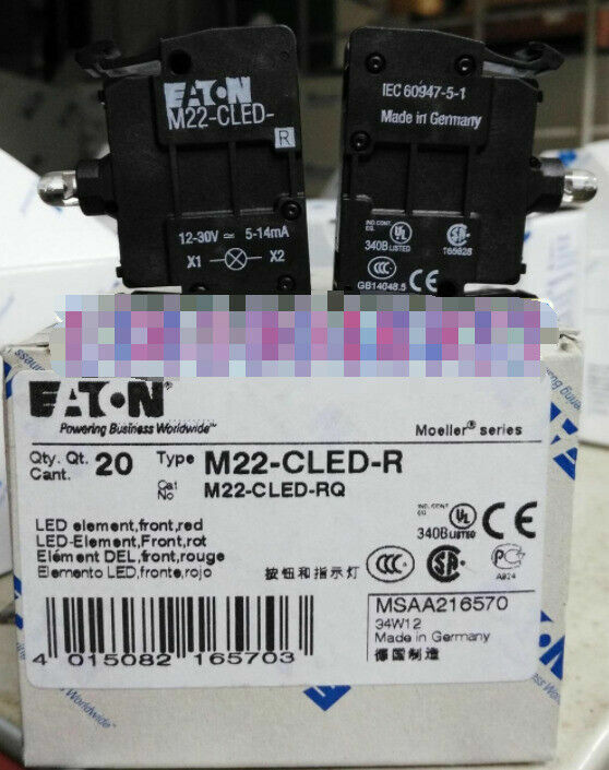 1PCS Eaton Moeller M22-CLED-R M22CLEDR Lamp Red -New Free Ship #ETN