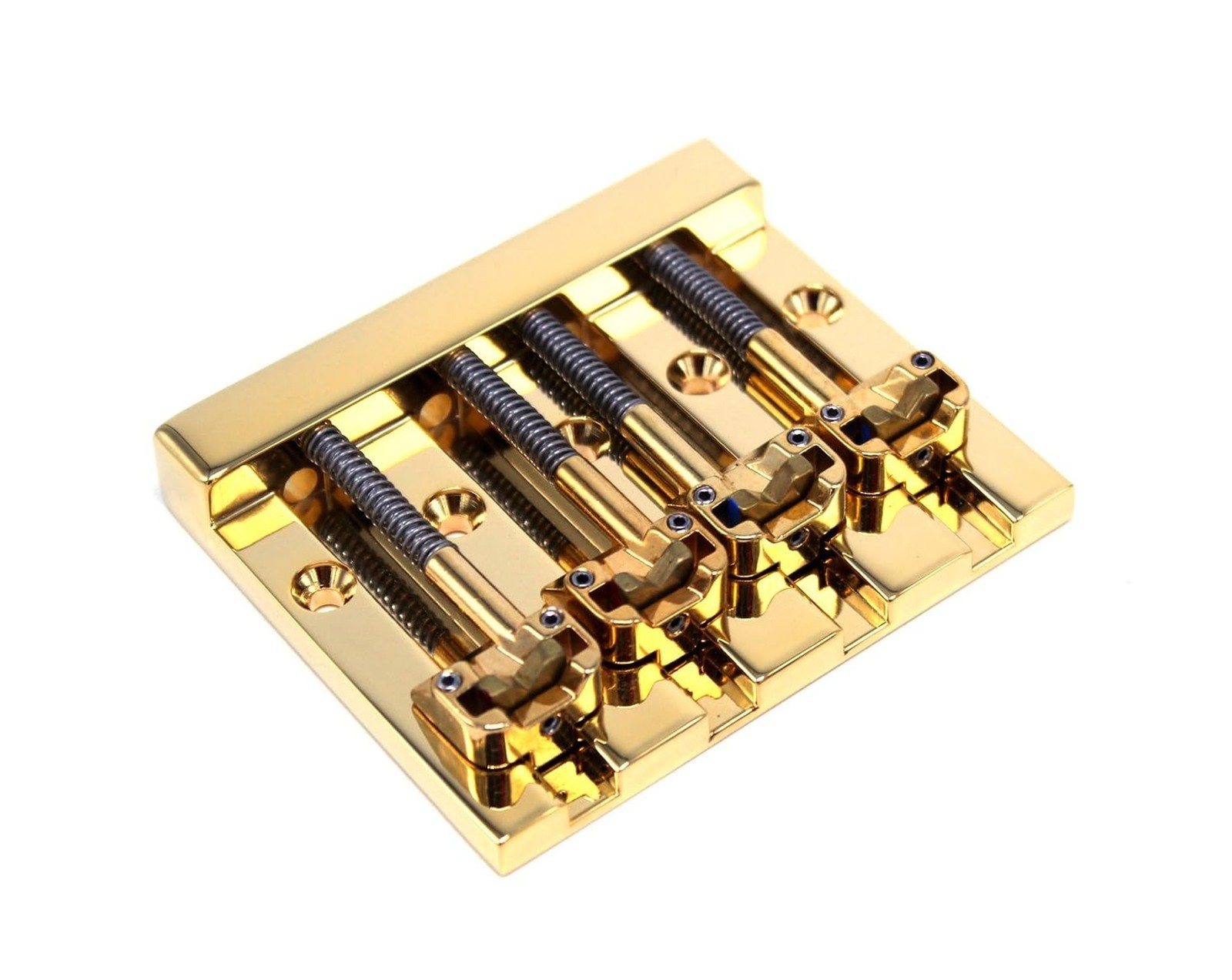 Hipshot KickAss High-mass Bass Bridge for 5-bolt Fender, Gold