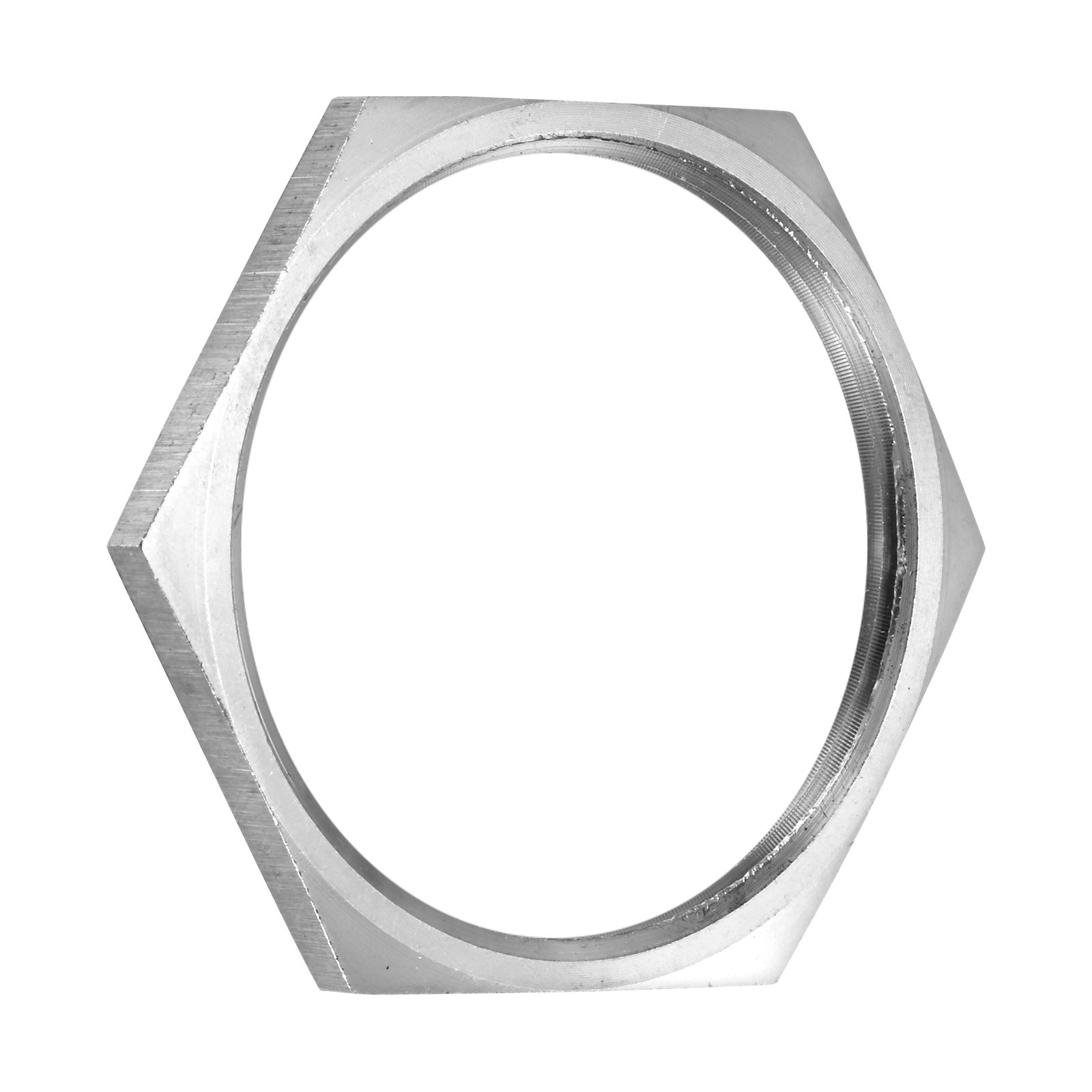 1-Pack Cast Pipe Fitting Hex Locknut, NPT2 Female Thread Hex Locking Nut