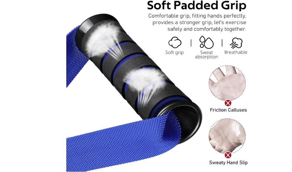 Exercise Handles, Replacement Cable Machine Attachments for Home Gym Equipment,