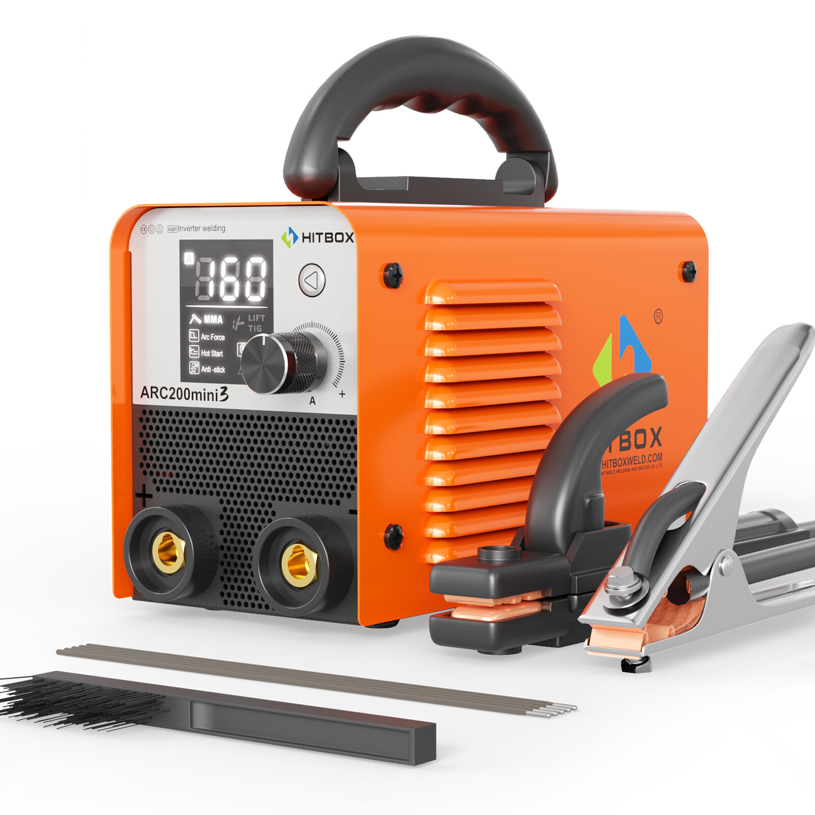 HITBOX 110V MINI Hot Start ARC Welder 160Amp MMA/Lift TIG Welding Machine VRD US