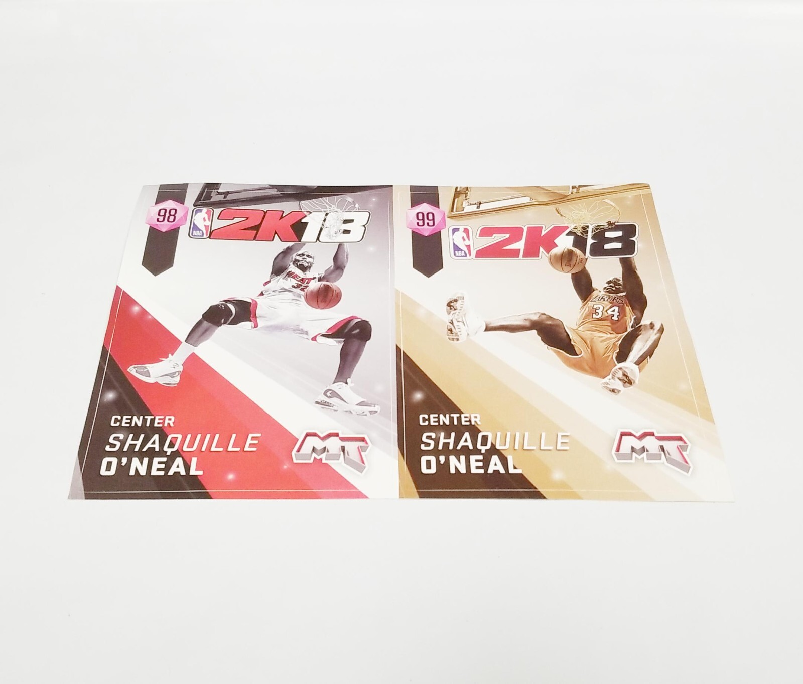 NBA 2K18 Shaquille O' Neal Decal Sticker Set
