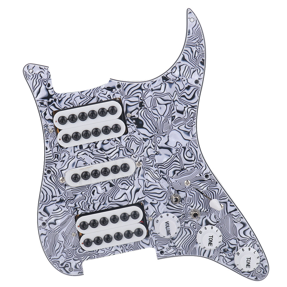 3-ply HSH Guitar Loaded Prewired Pickup Pickguard for ST SQ Electric Guitar