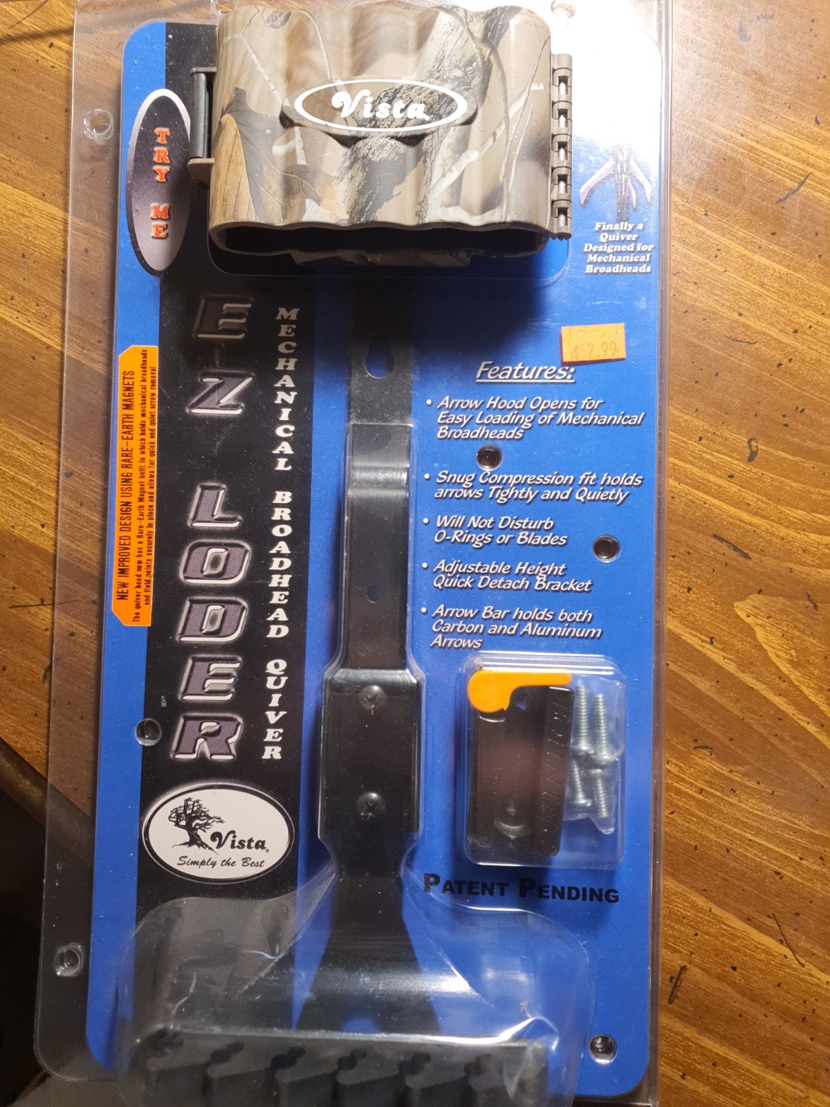 Vista EZ Loader 6 ARROW MECHNICAL BROADHEAD QUIVER
