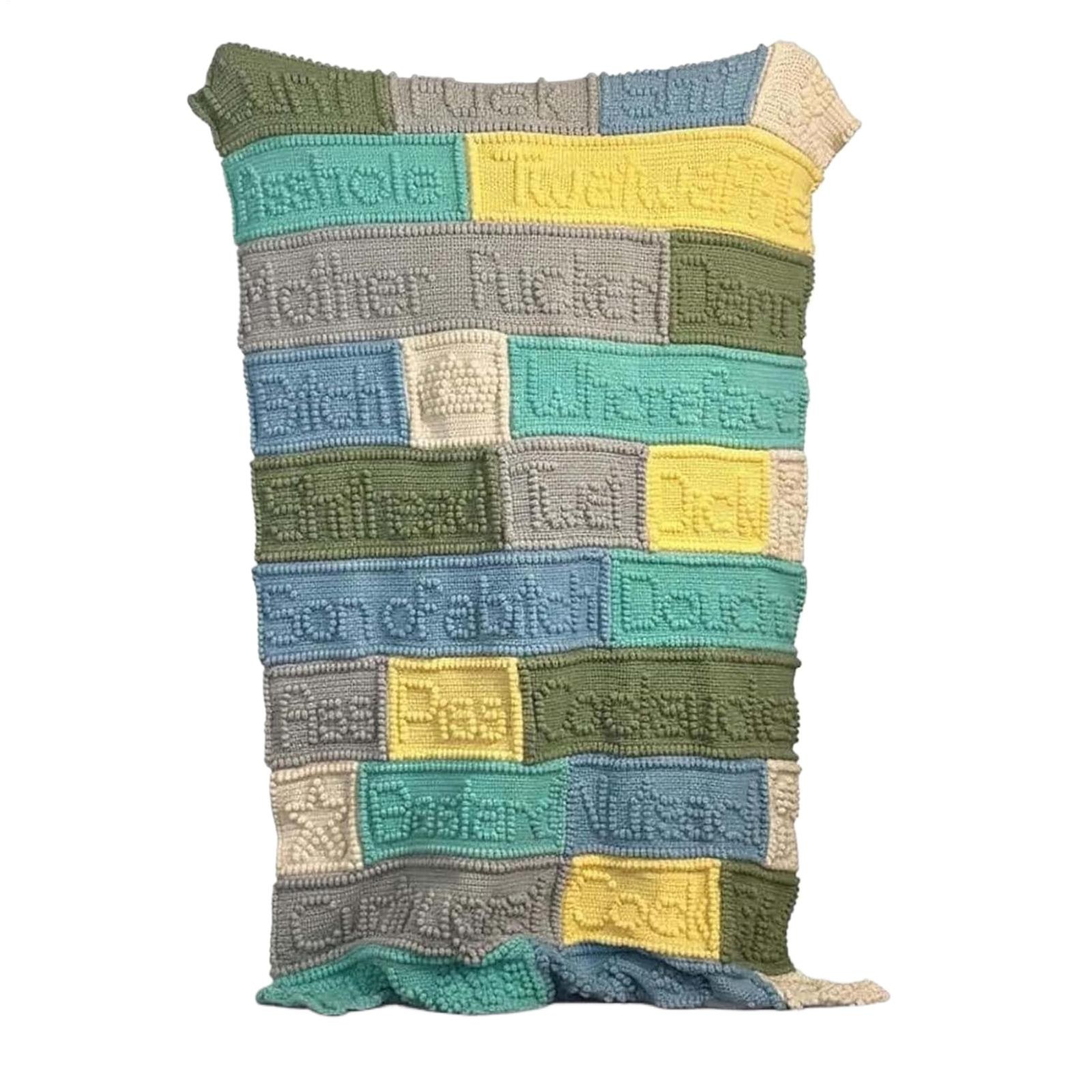 Funny Blankets for Adults Bright Color Quilt Novelty Blanket for Family Room