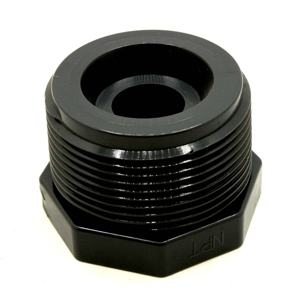 Thrifco 1-1/2" x 1/2" Threaded x Threaded PVC Bushing SCH80