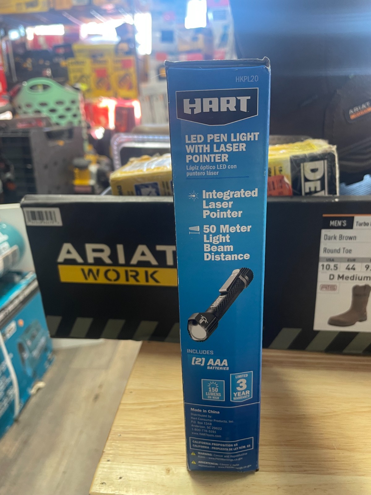 HART LED Pen Light, 150 Lumens, Laser Pointer