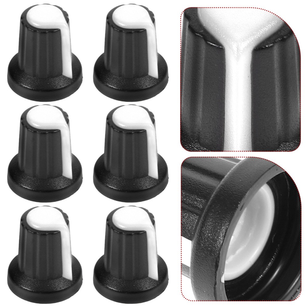 20 Pcs Plastic Control Knobs Amplifier Instrument Parts Potentiometer