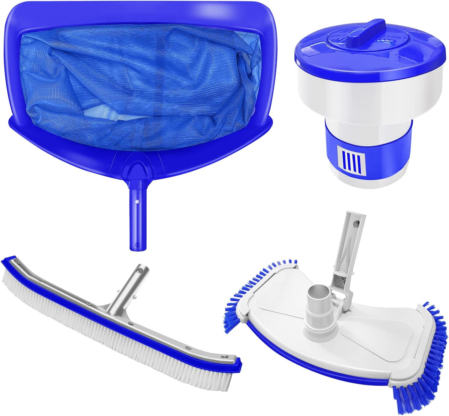 Aiper 4-in-1 Pool Cleaning Kit: Brush, Vacuum Head, Skimmer Net & Dispenser
