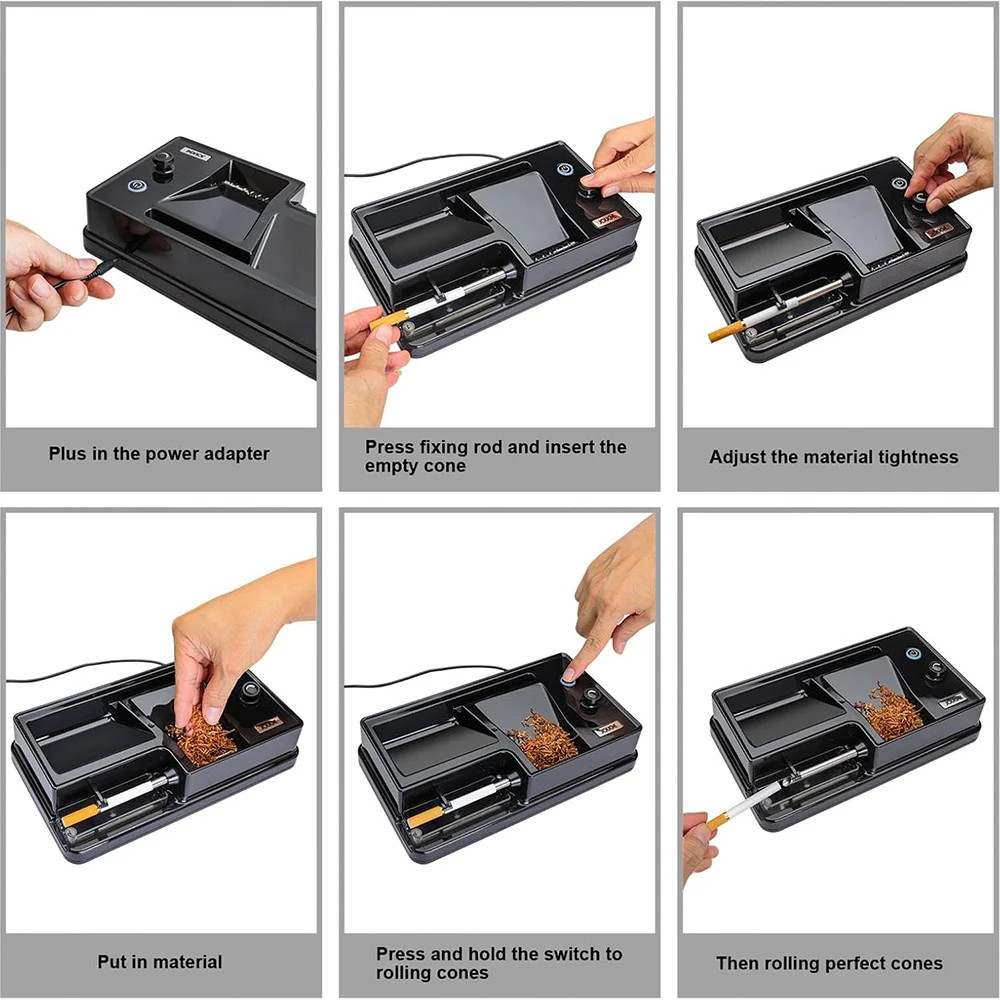 Cigarette Machine Automatic Electric Rolling Roller Tobacco Injector Maker US