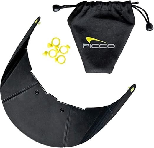 Visor Attaches to Sunglasses (not included) - Ultimate UV Sunshade Visor Black