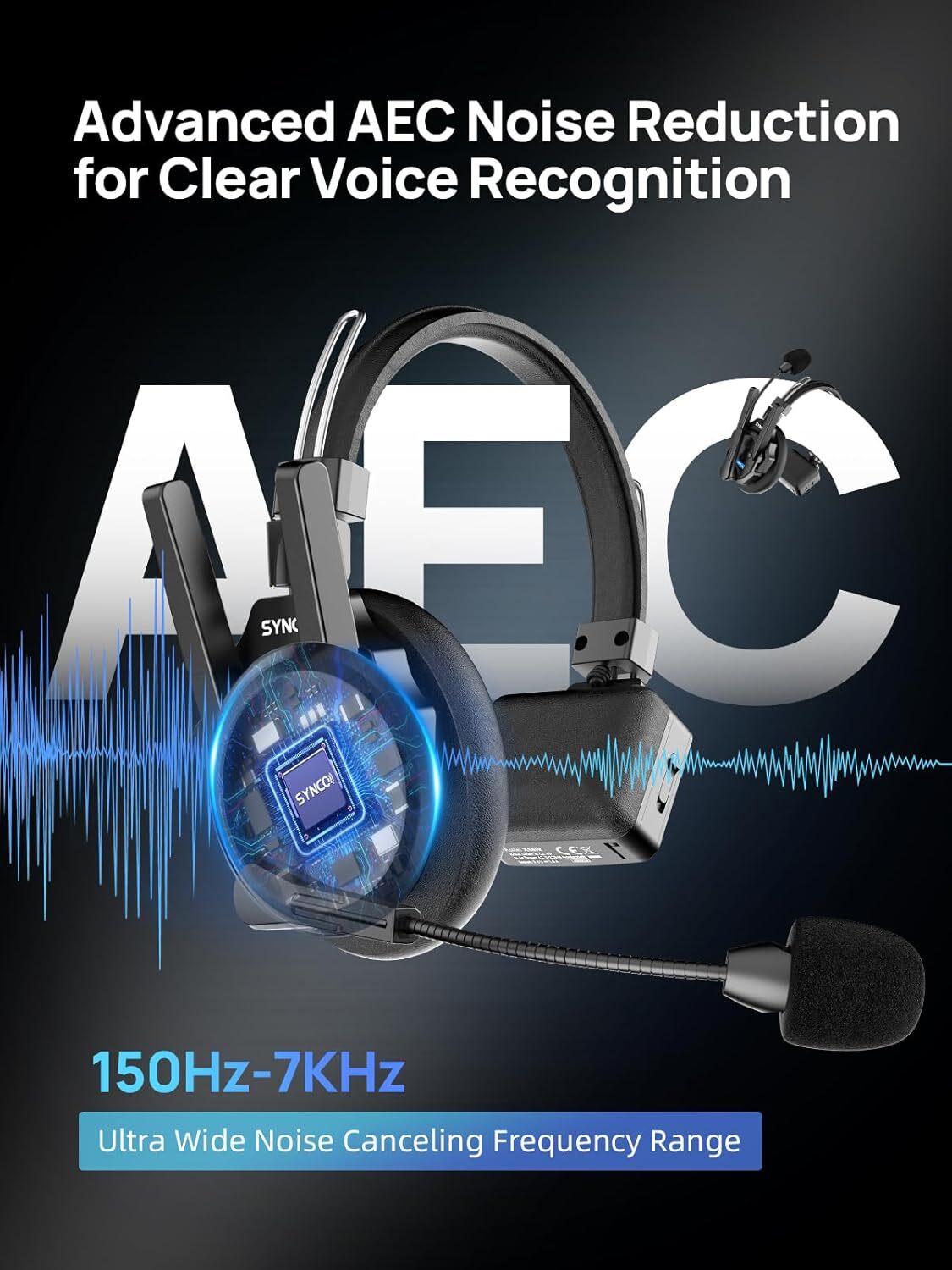 SYNCO XTALK XPRO5 Wireless Intercom Headset 2.4GHz System 500m/1640ft 5Pcs/set