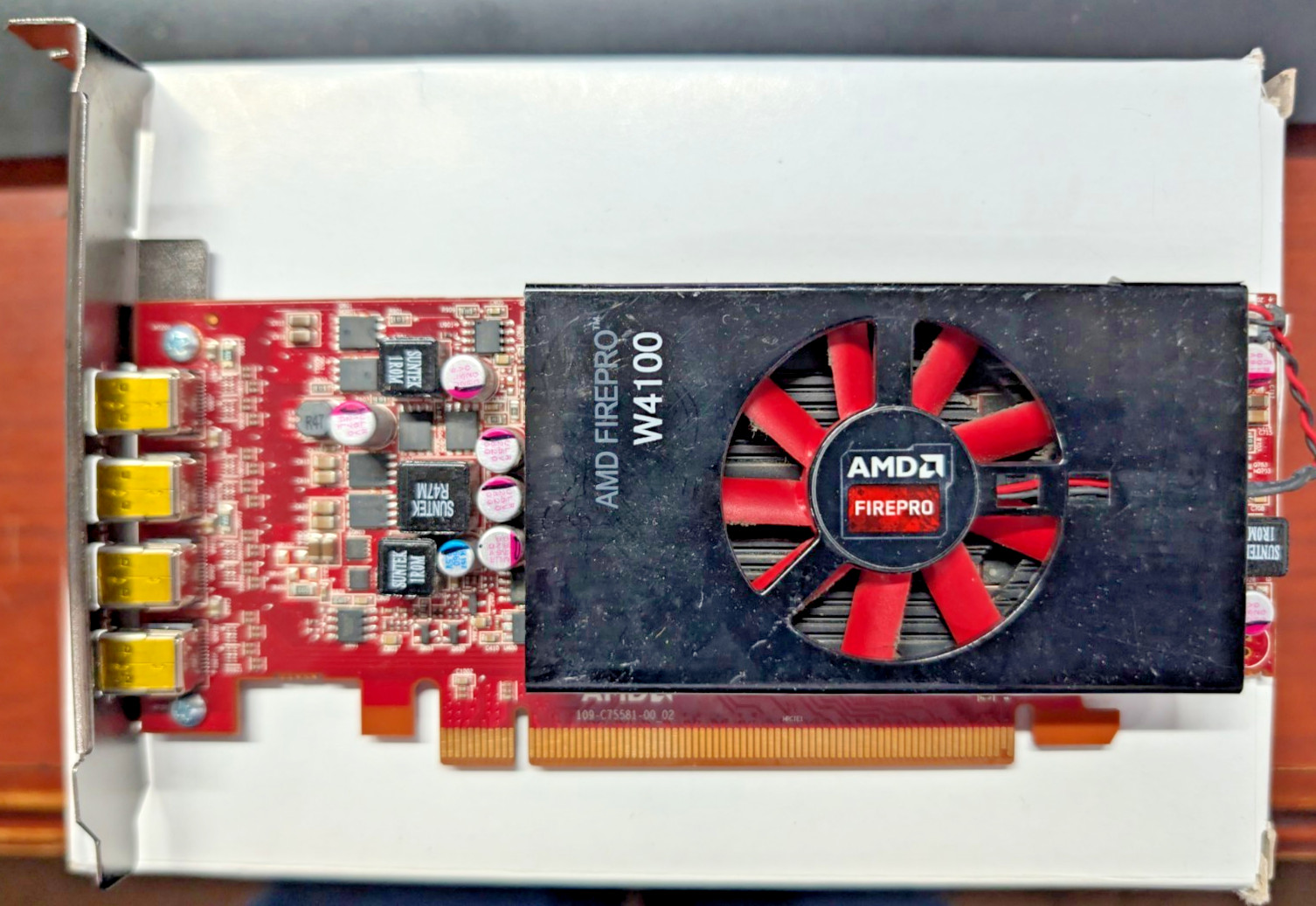 AMD FirePro W4100 2GB DDR5 4x Mini DisplayPort Graphic Card High Profile -TESTED