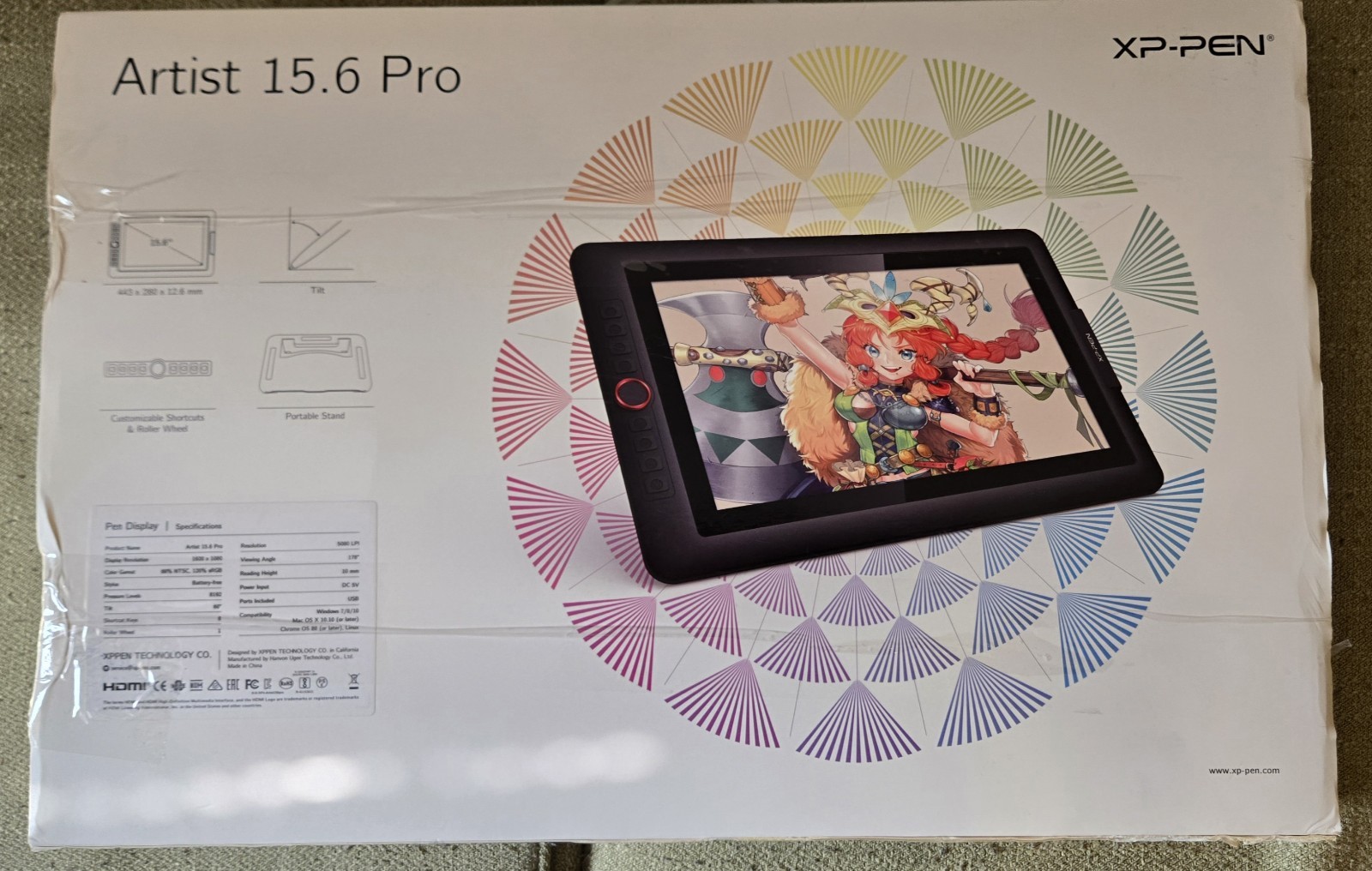 XP-PEN ARTIST 15.6 PRO Graphics Tablet with Accessories