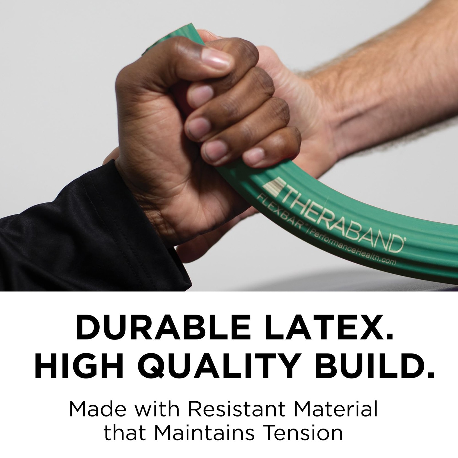 THERABAND FlexBar, Flex Bar, Physical Therapy, Tennis Medium, Green - Medium