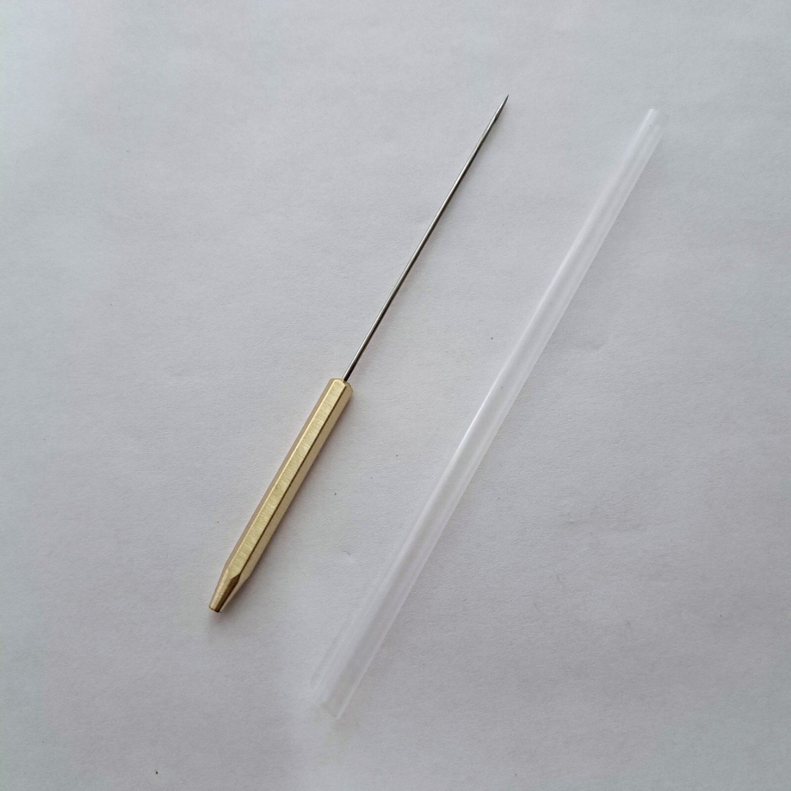 Dr Slick Brass Bodkin Fly Tying 5" With Half Hitch Tool
