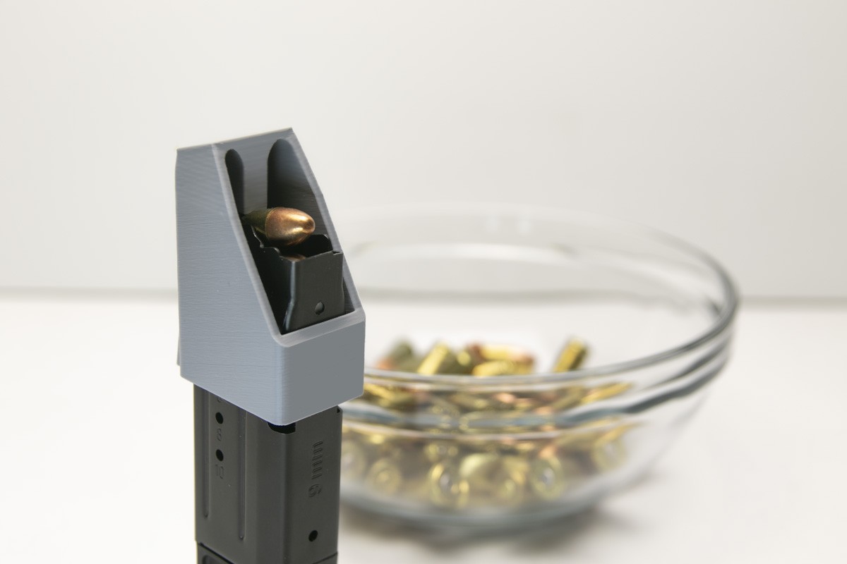 RangeWrks Magazine / Speed Loader for Taurus PT111 In 9mm - GRAY
