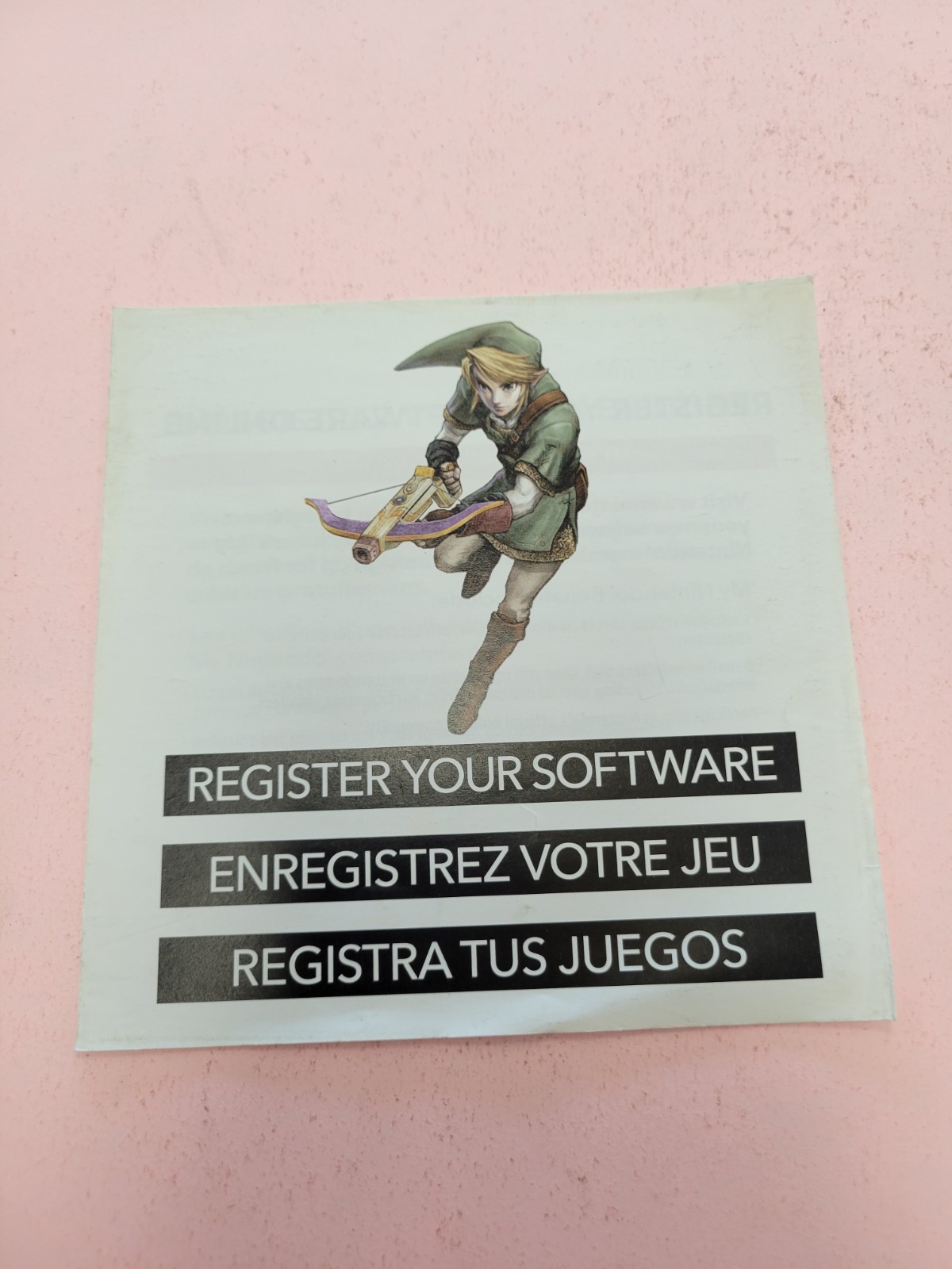 Link's Crossbow Training for Nintendo Wii Insert ONLY