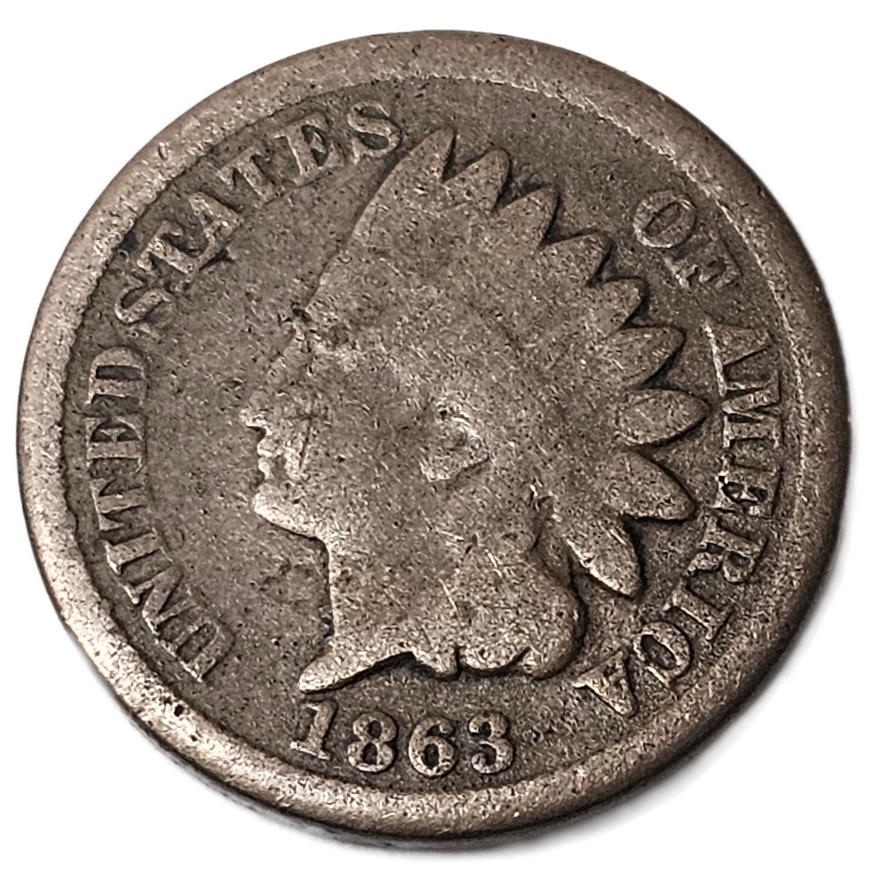 1863 INDIAN CENT GOOD FREE USA SHIPPING!!