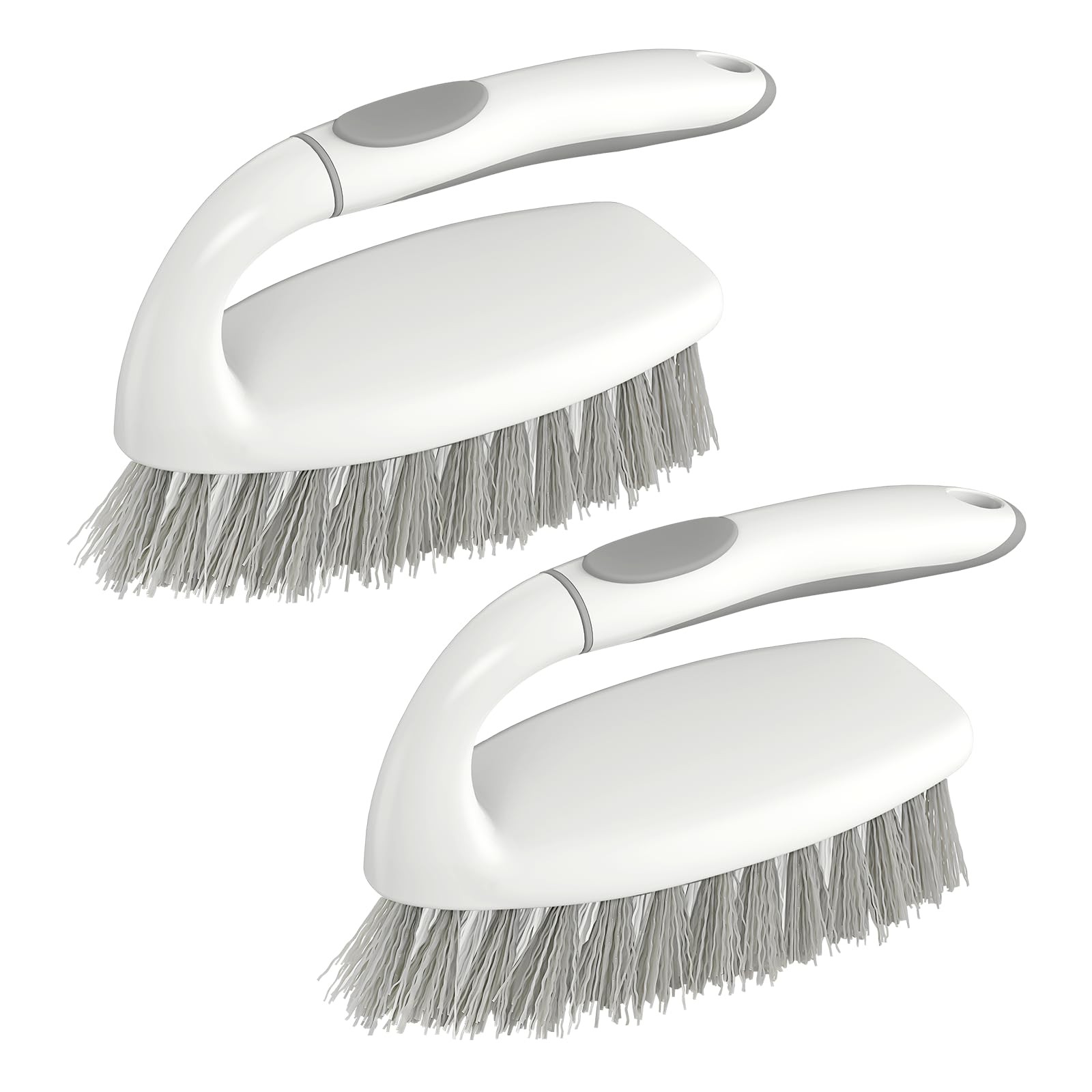 Heavy Duty Scrub Brush, Stiff Bristles Cleaning Brush with Non Slip Handle Sh...
