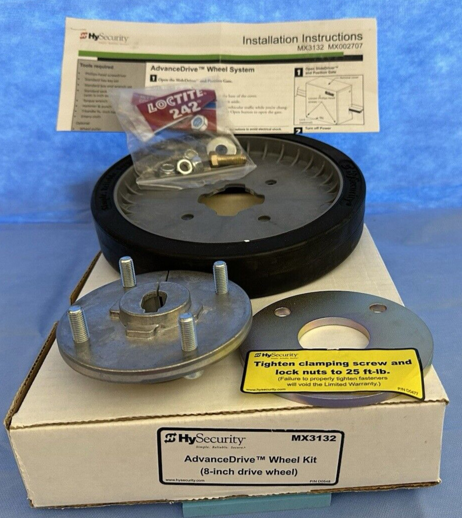 NICE HYSECURITY PART MX3132 WHEEL KIT WITH HUB    NEW IN BOX