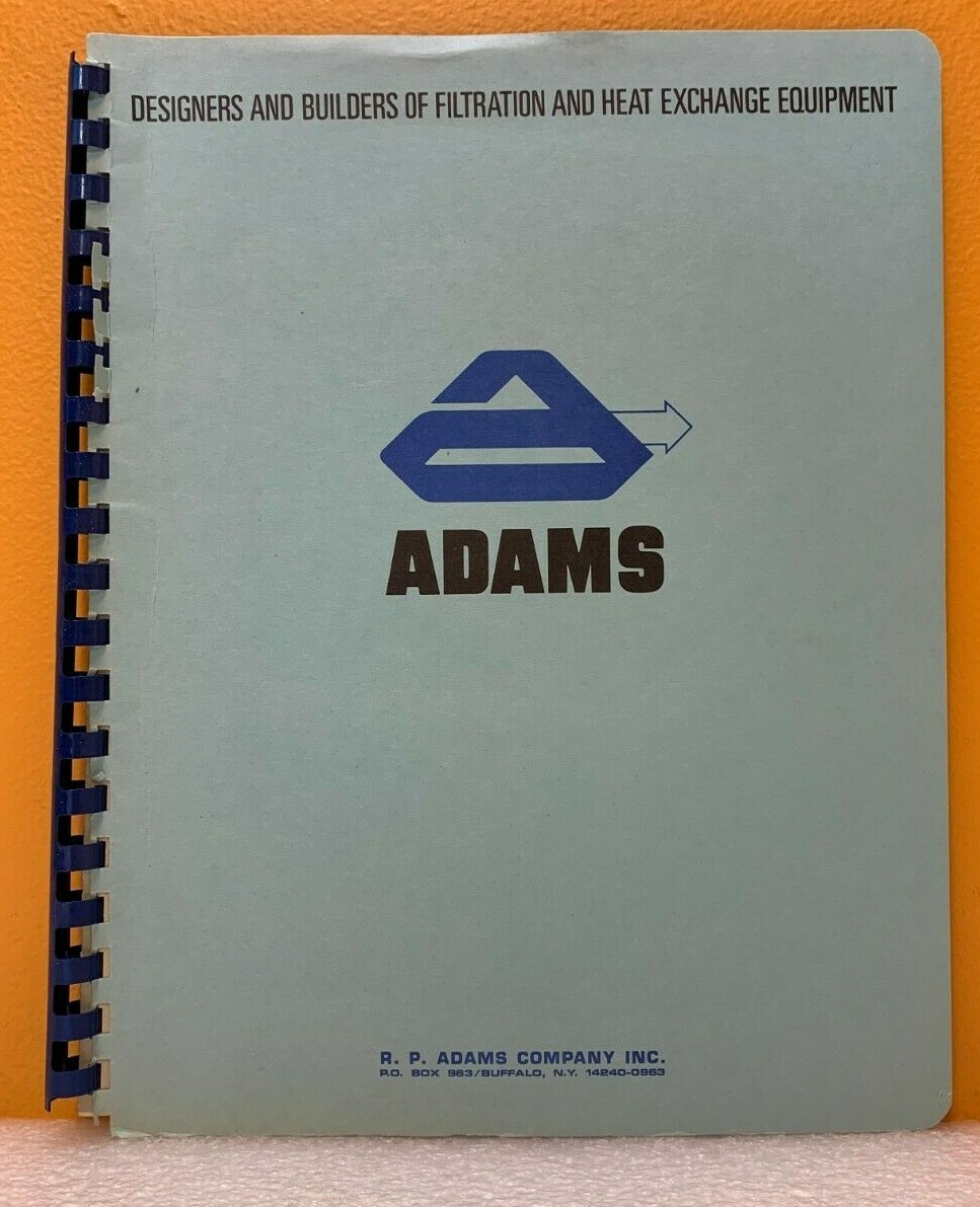 R. P. Adams Company Inc. Catalog.