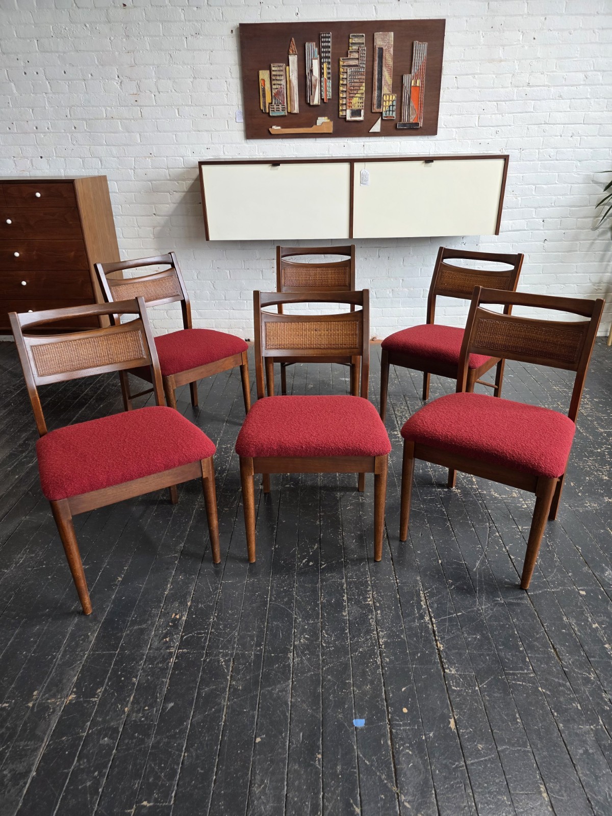 Set of 6 Dining Chairs "Accord" by Merton Gershun for American of Martinsville
