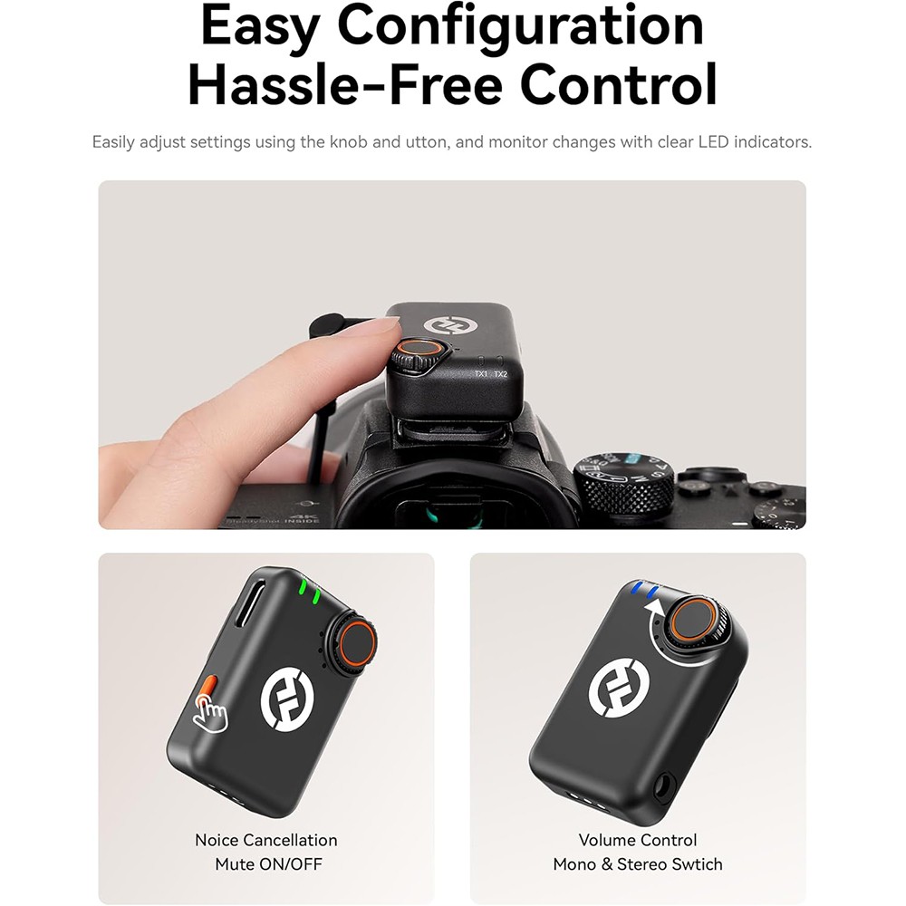Hollyland LARK M2S Combo 2-Person Wireless Microphone System