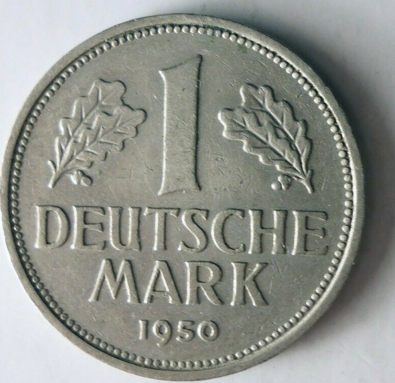 1950 F GERMANY MARK - Excellent Coin - FREE SHIP - BIN #170