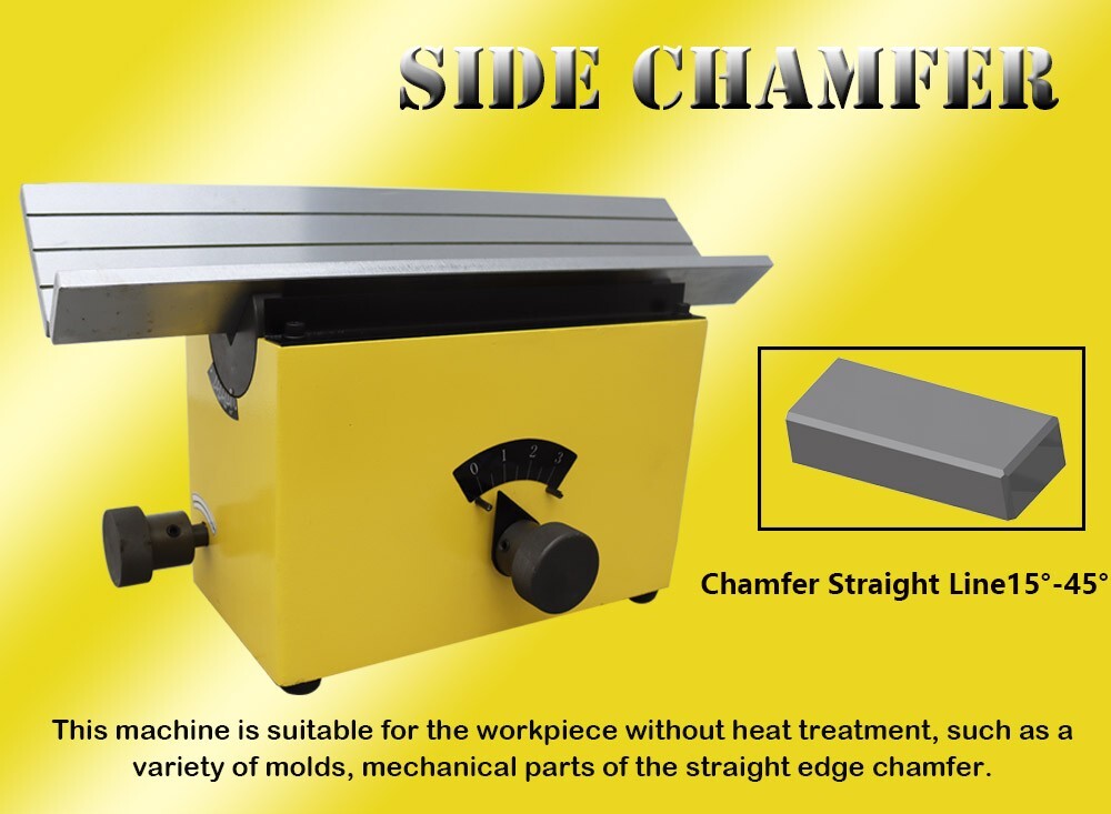 Chamfer Machine 220V Powered 15°-45° Chamfer Machine 0-3mm Chamfer Range New
