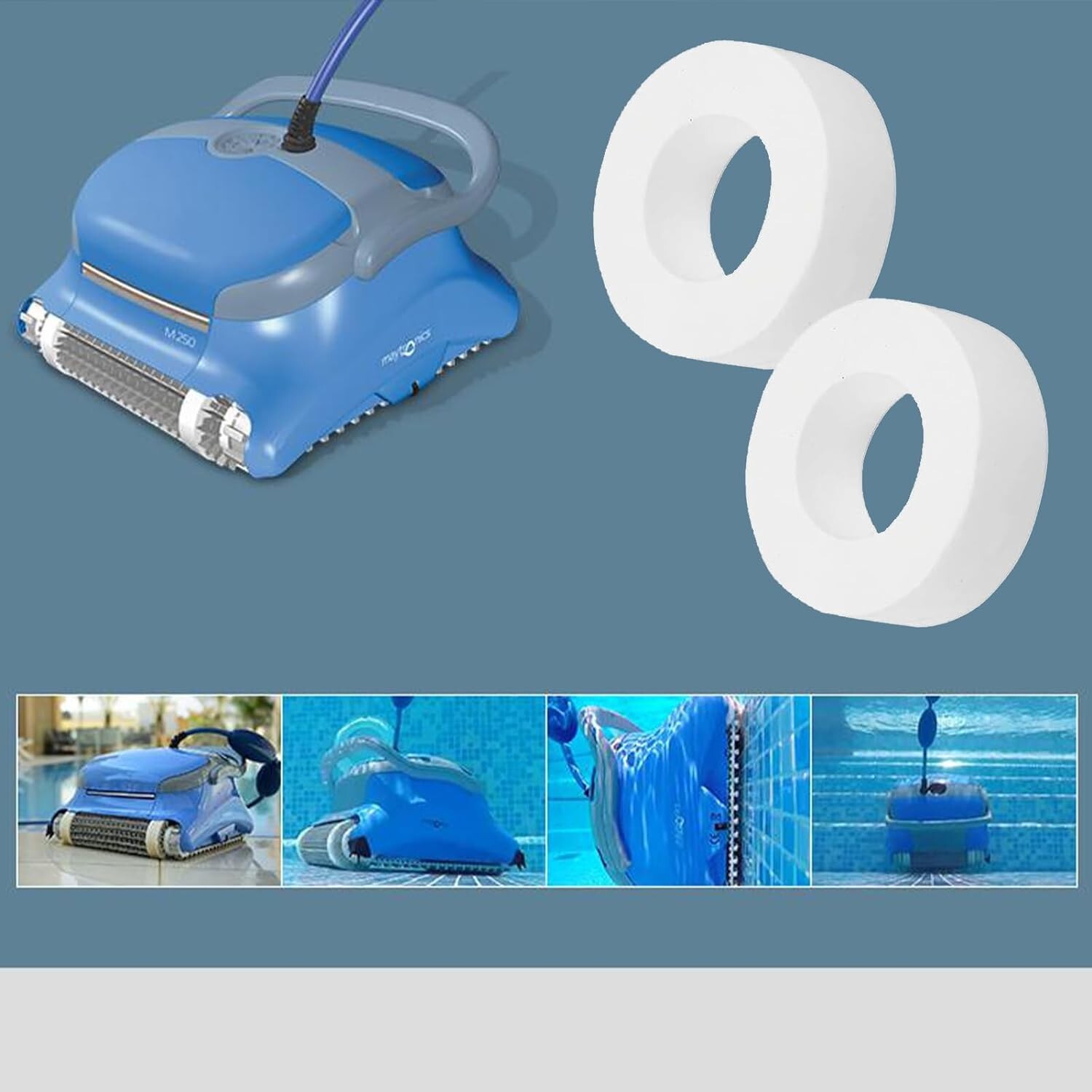 4 Pack Climbing Rings Replacement for Dolphin Maytronics Robotic Pool Cleaner