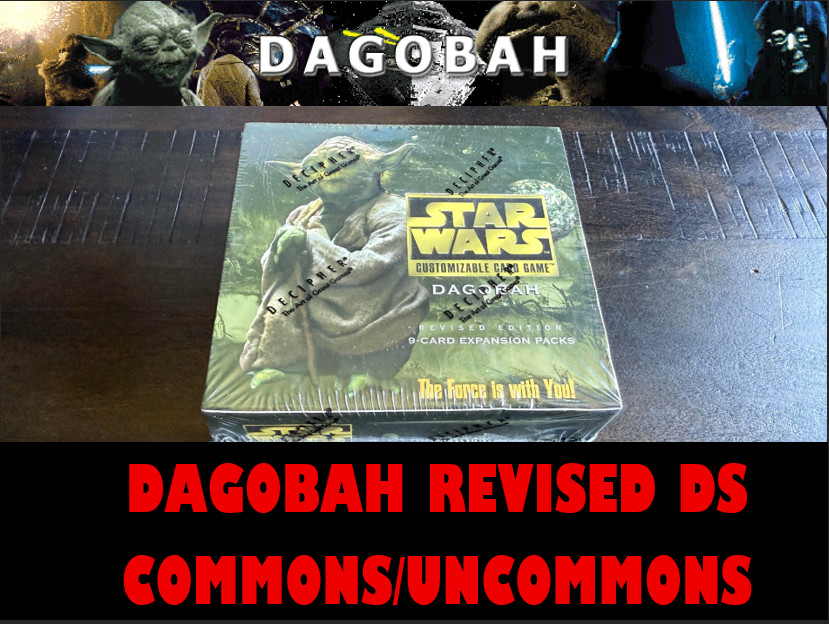 Star Wars CCG Dark Side DS Dagobah WB Revised Commons and Uncommons