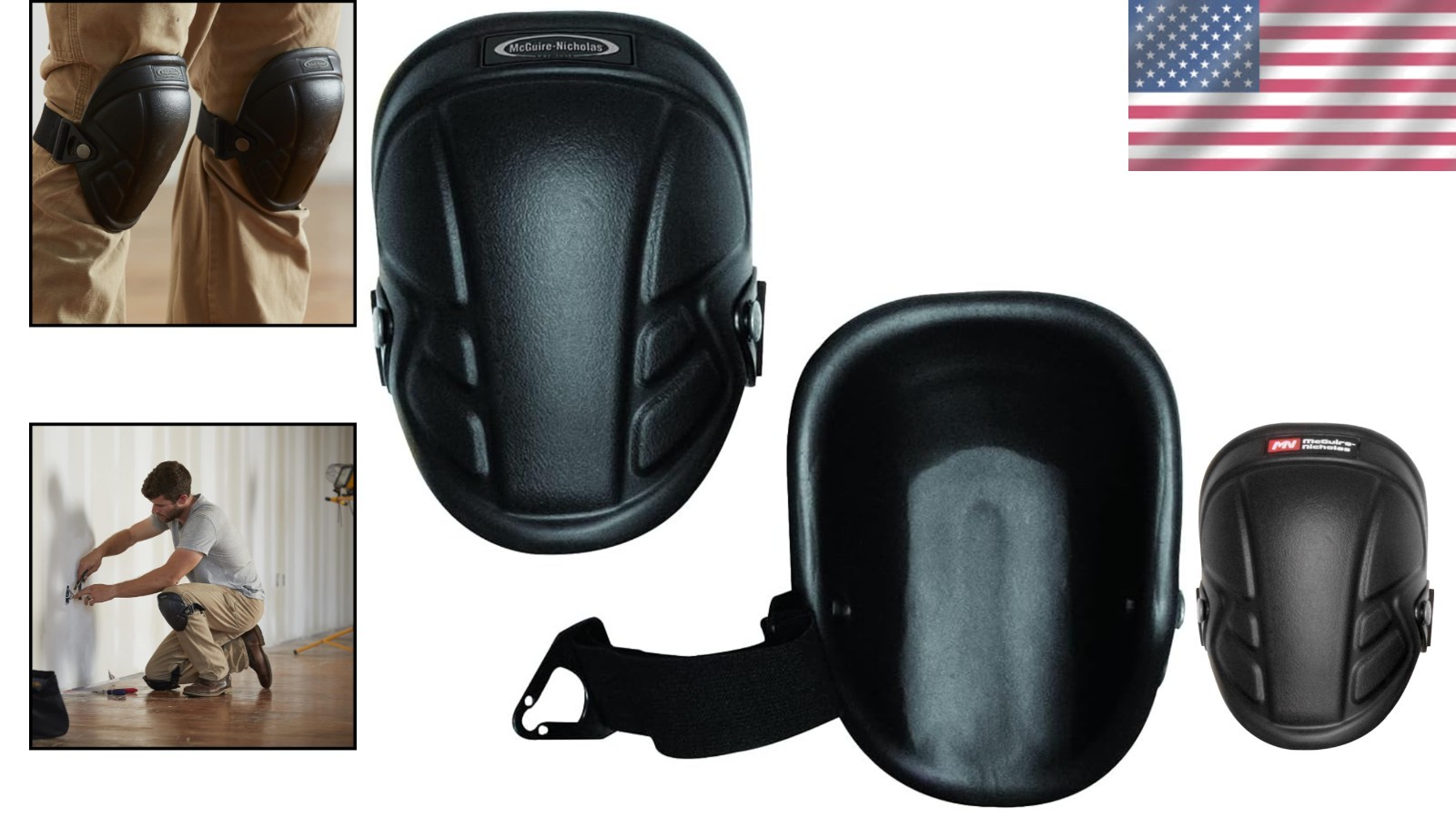 Comfortable Lightweight Tactical Knee Pads with Multi-Cam Cap & Buckle Closure