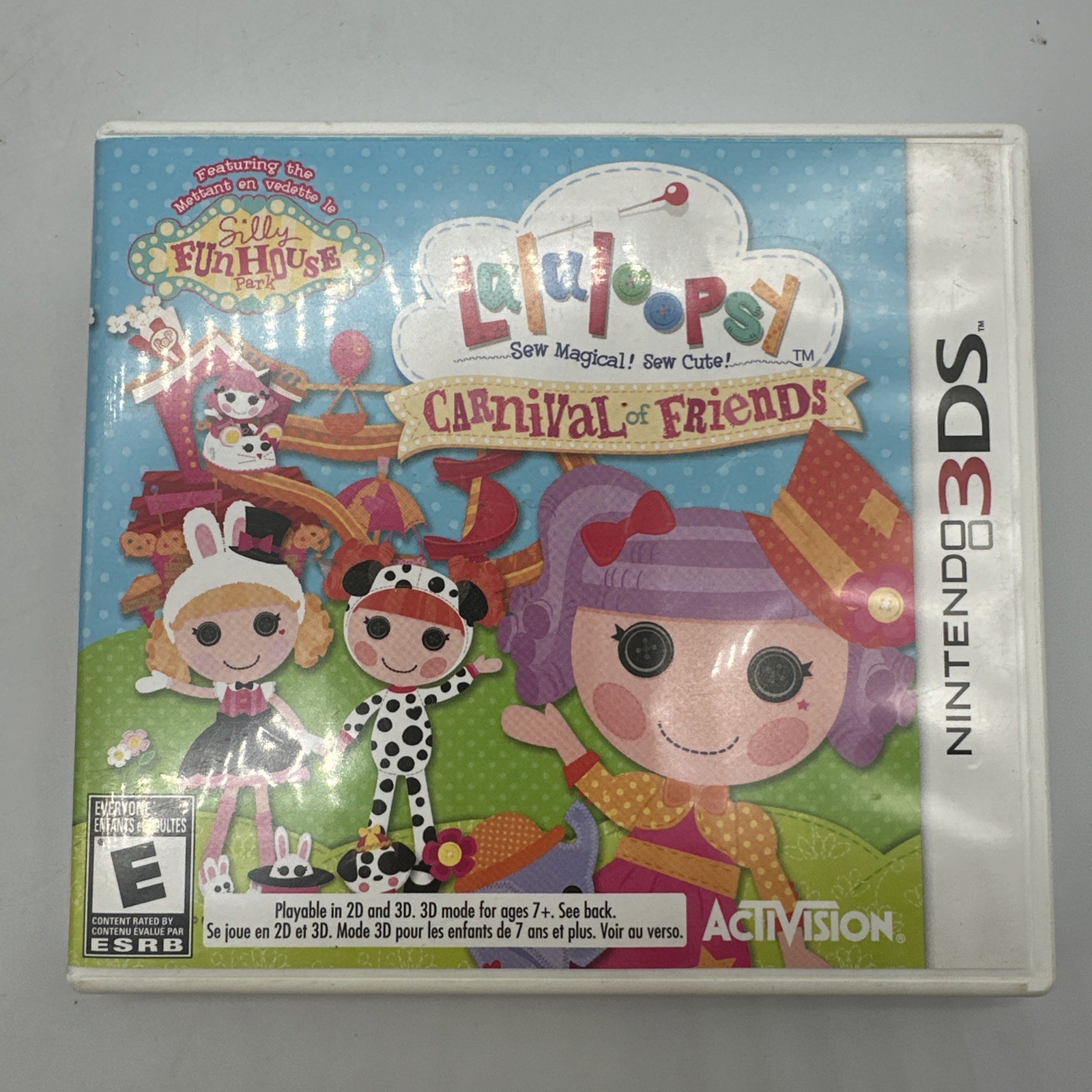 Lalaloopsy Carnival of Friends Nintendo 3DS - Case Manual. Silly Fun House Park.
