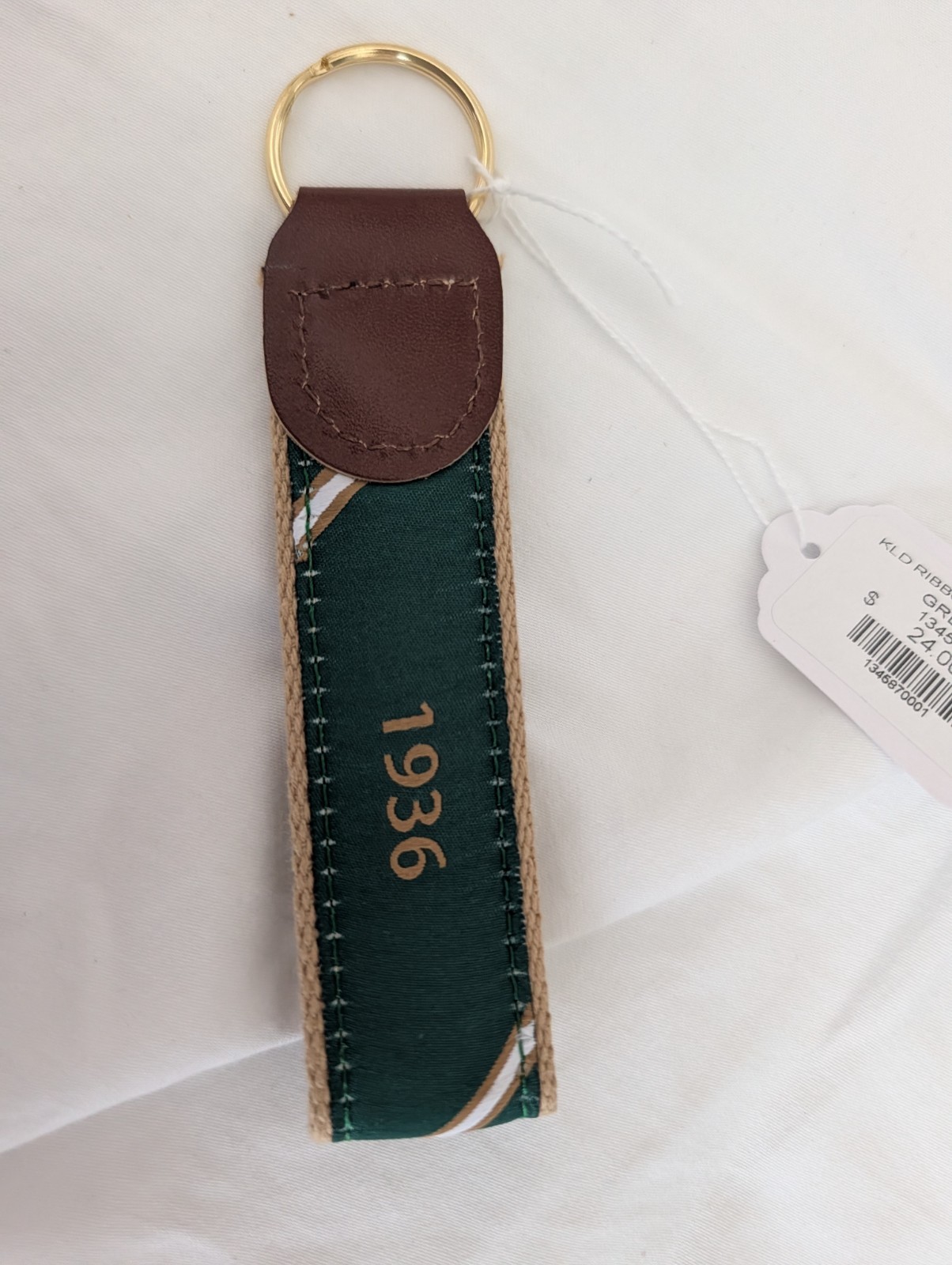 Keeneland Ribbon Keychain - New