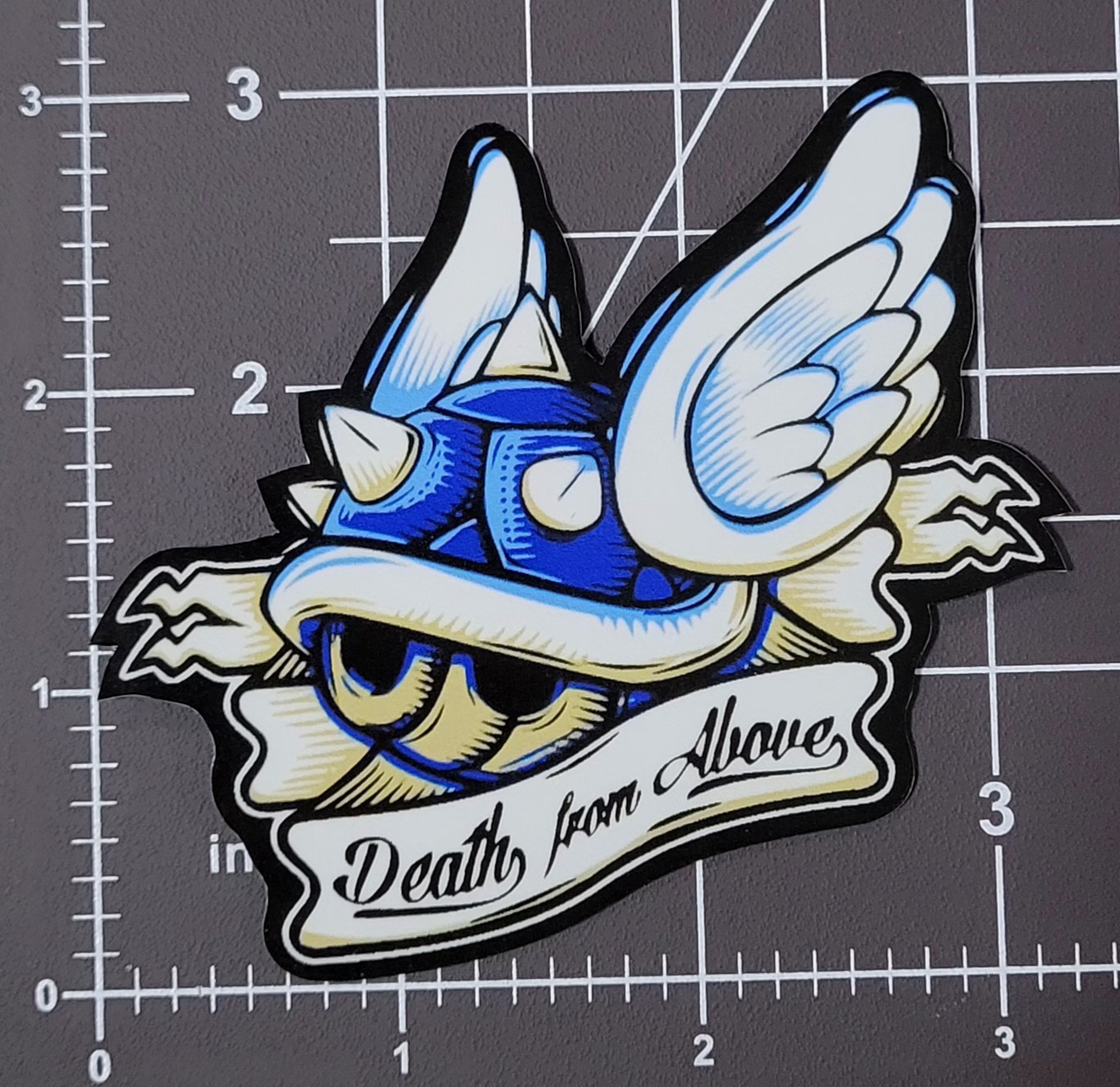 Mario Kart Blue Shell Sticker 3"